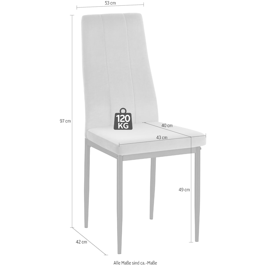 INOSIGN Esszimmerstuhl »Remus«, (Set), 4 St., Kunstleder