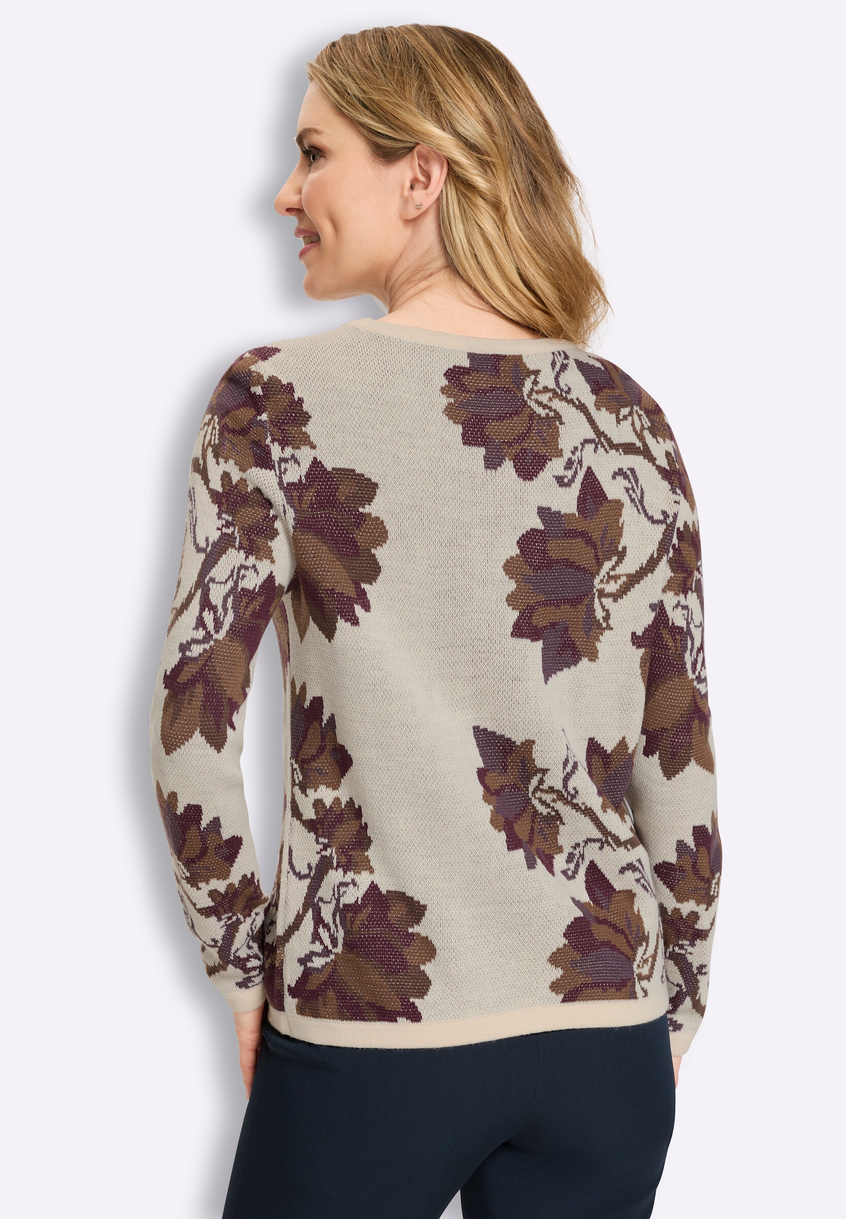 Sieh an! Strickpullover »Jacquard-Pullover Jacquard-Pullover«