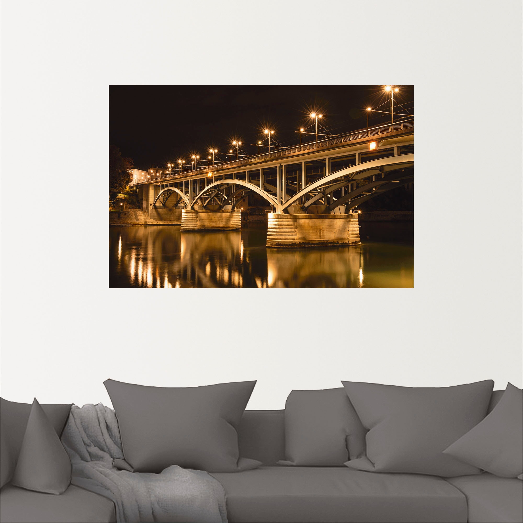 Artland Wandbild »Nacht«, Schweiz, (1 St.), als Alubild, Leinwandbild, Wandaufkleber oder Poster in versch. Größen