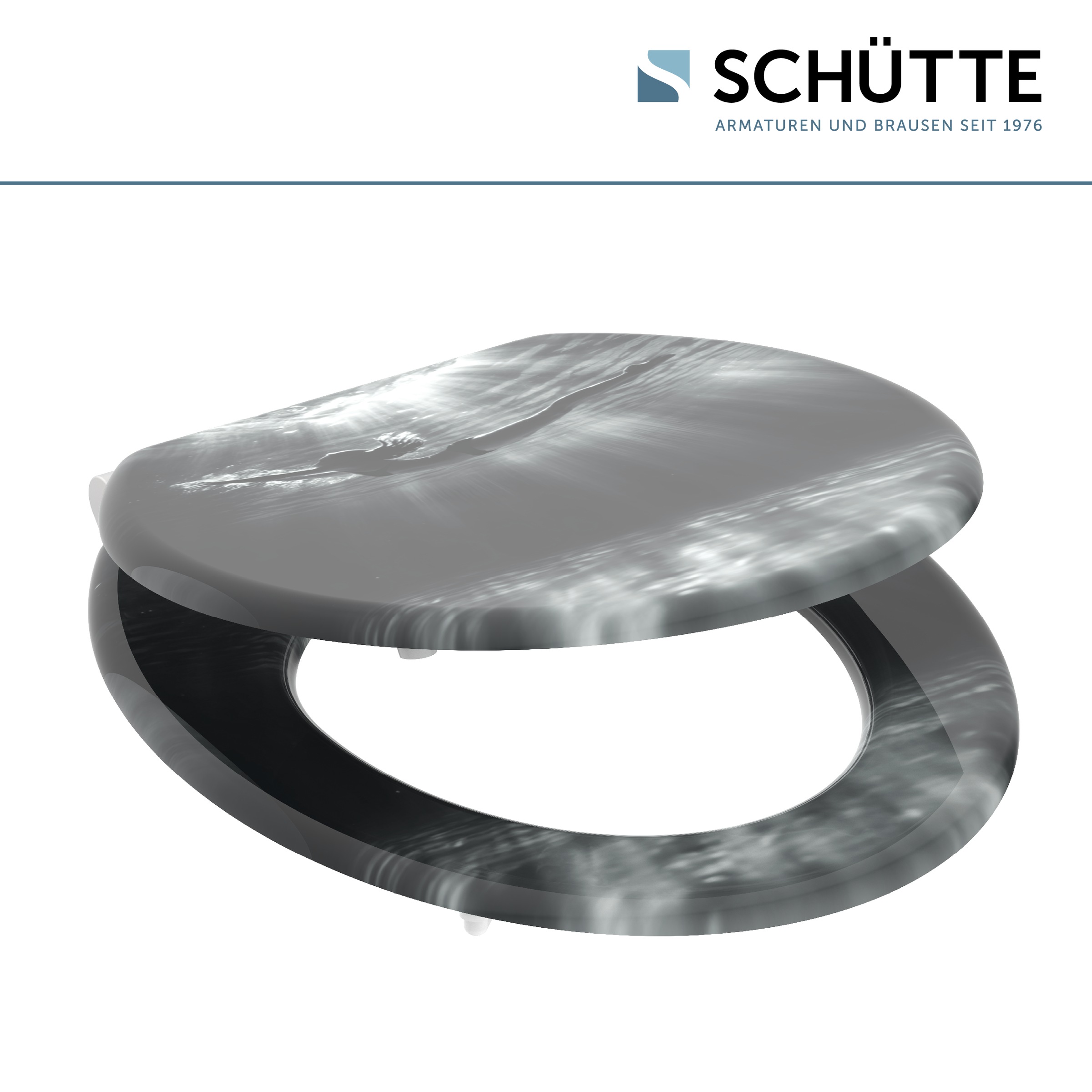 Schütte WC-Sitz »DEEP DIVE«, aus MDF mit Absenkautomatik, kratzfest und bruchsicher