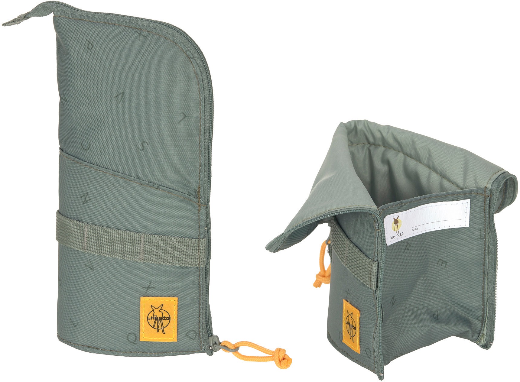LÄSSIG Schulranzen »Unique, Boxy, Letters green«, Reflektoren, PETA-approved vegan; aus recycelten PET-Flaschen