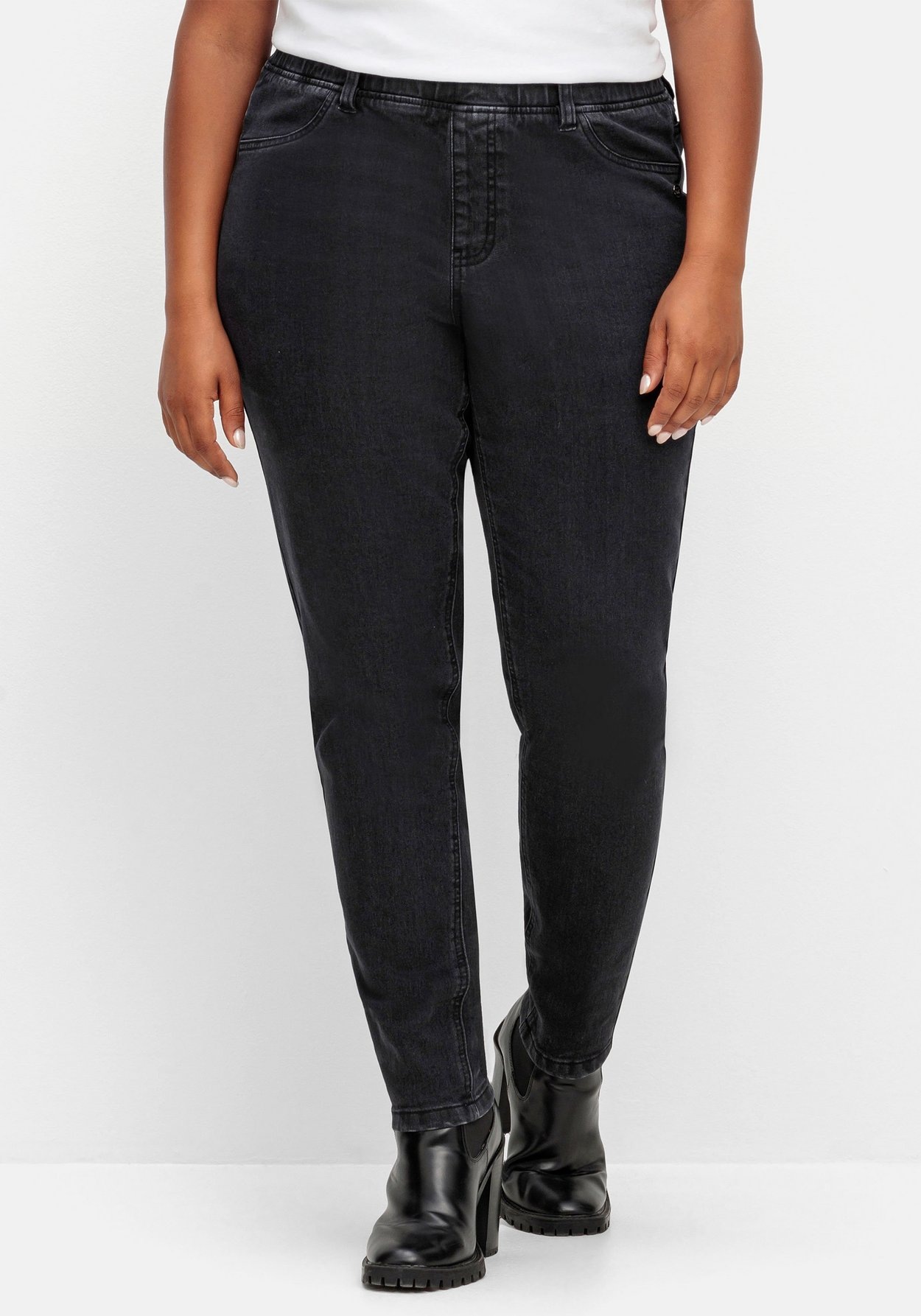 Sheego Stretch-Jeans »Skinny Thermojeans mit Schlupfbund, innen angeraut«