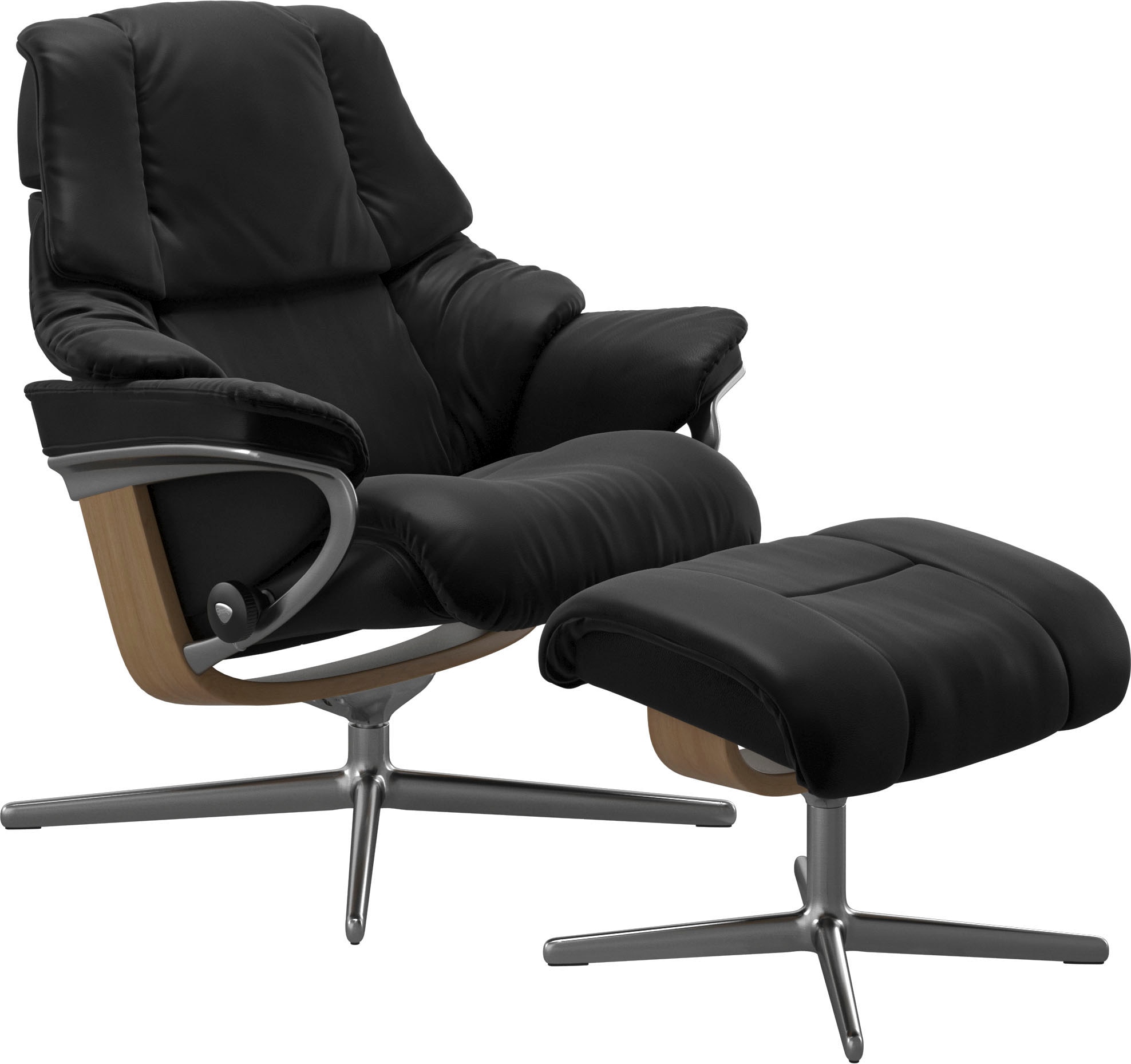 Stressless® Relaxsessel »Reno«, mit Cross Base, Größe S, M & L, Holzakzent Eiche