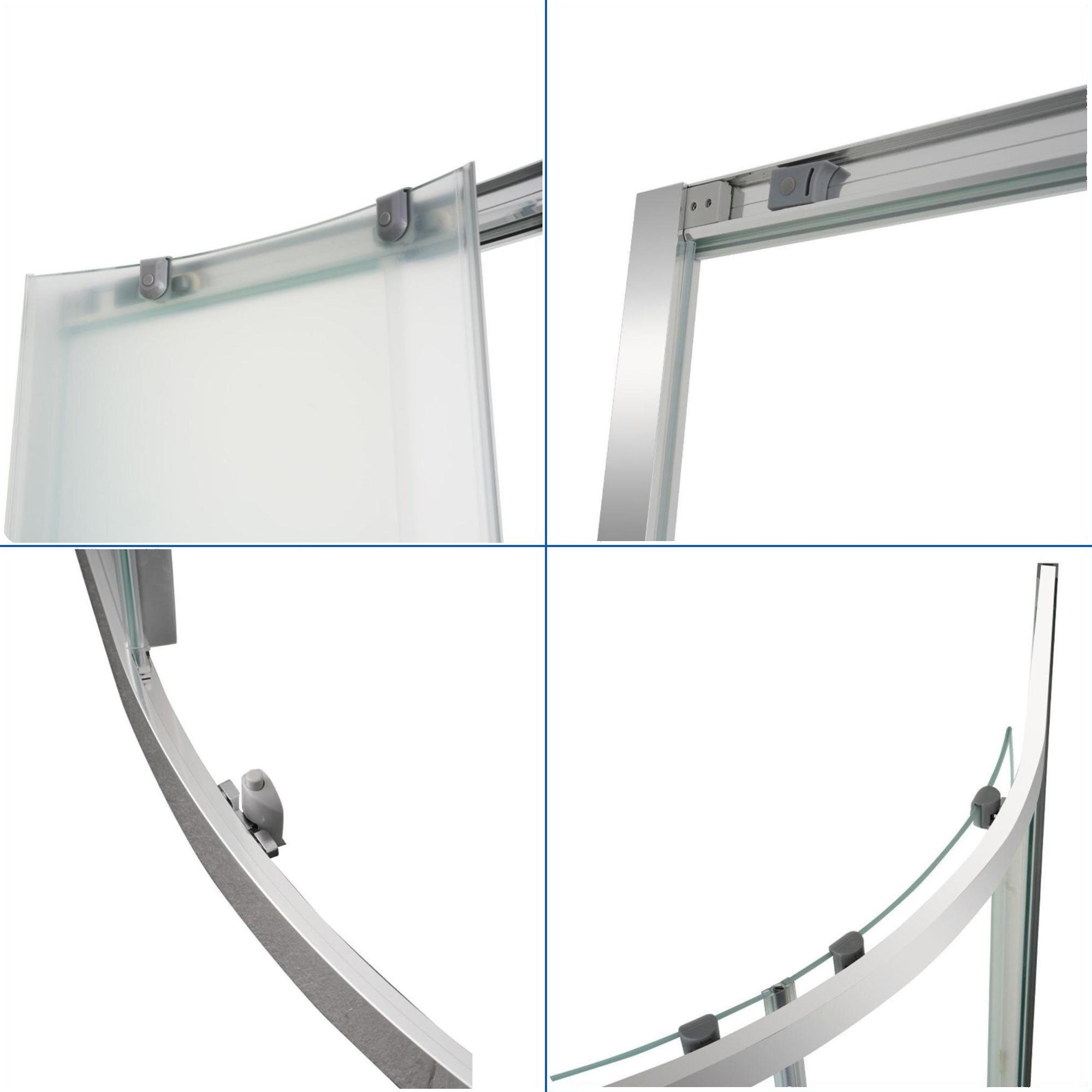 welltime Runddusche »New Summer« Hohe 190 cm, 6mm ESG, Easy Clean, verbessertes Rollensystem