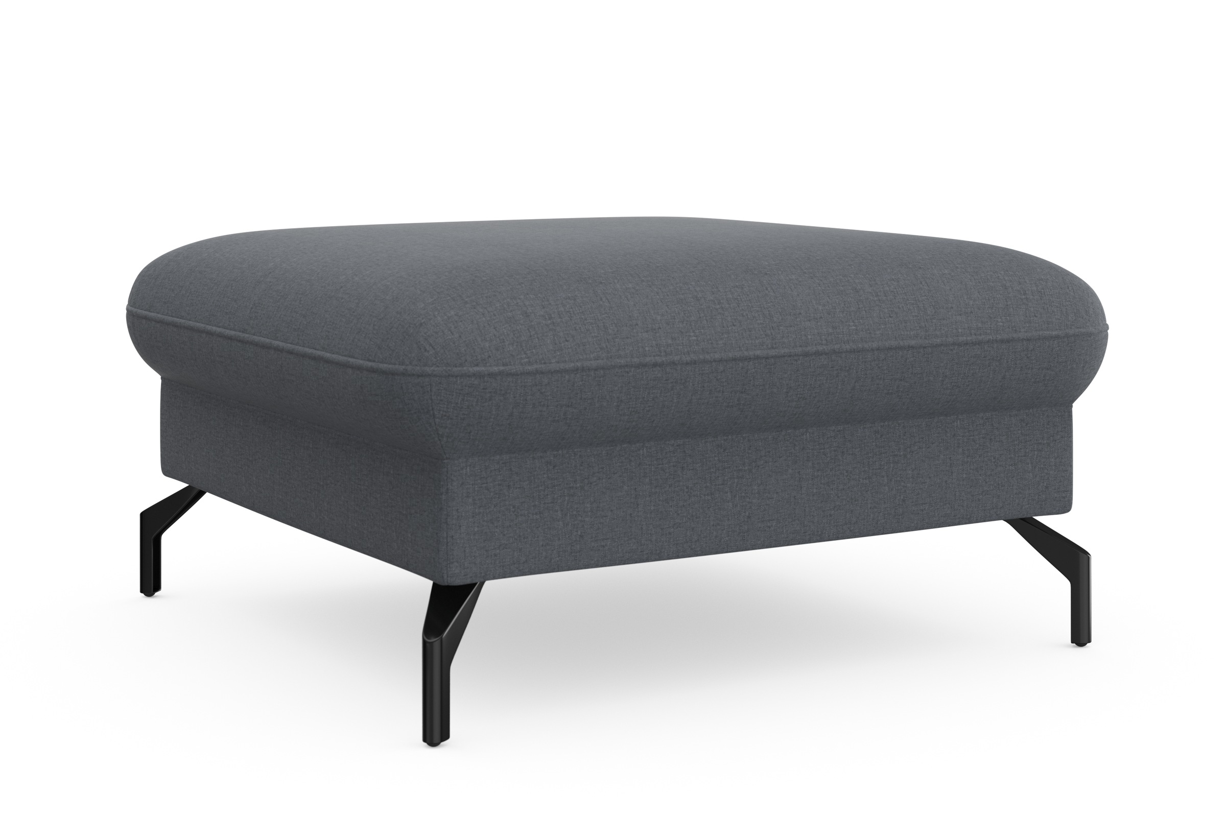 sit&more Hocker »Fashion«, inklusive Federkern, mit hochwertigen, schwarzen Metallfüßen