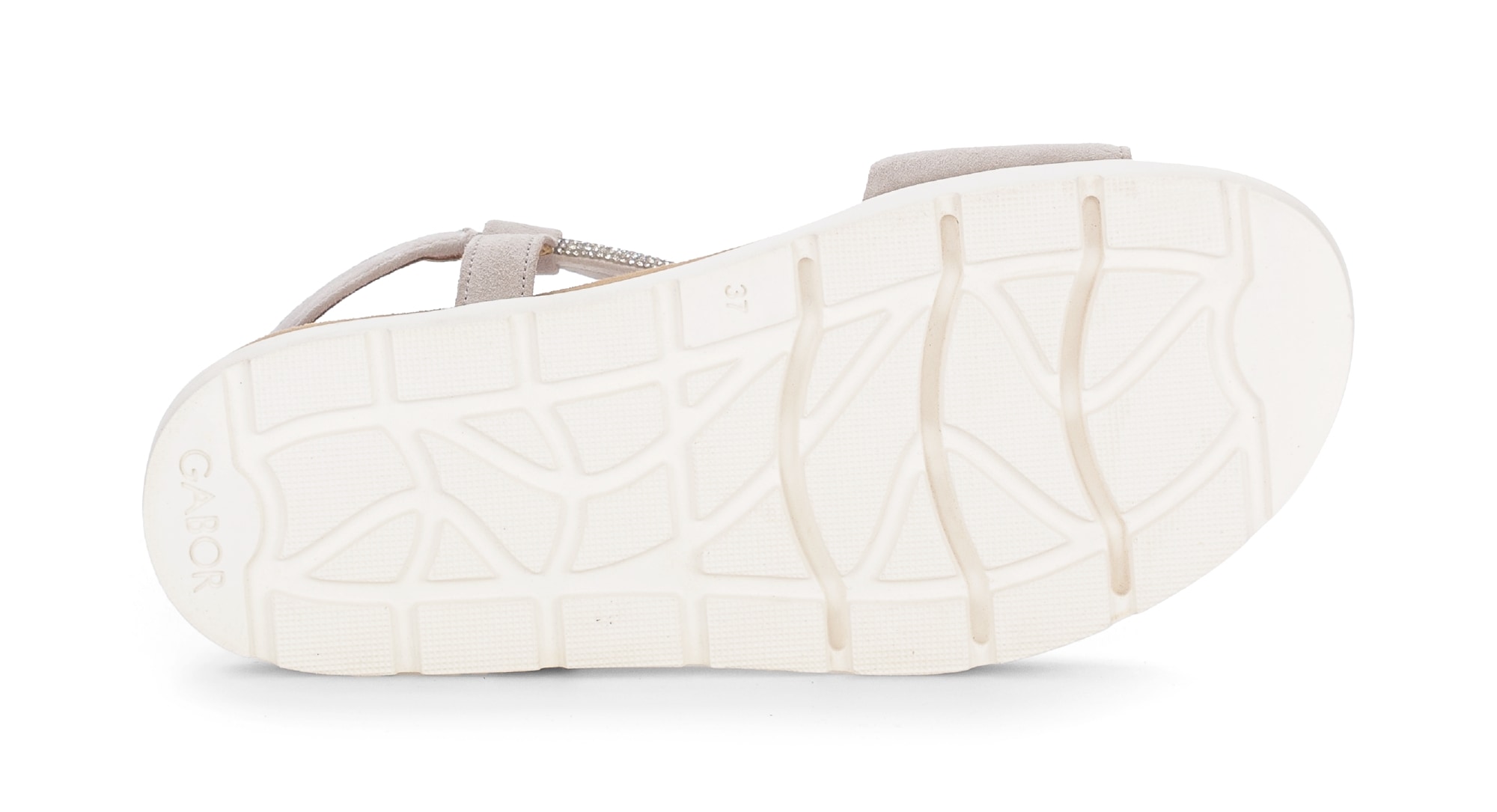 Gabor Riemchensandale  Plateau, Sandalette, Sommerschuh mit funkelnden Strasssteichen