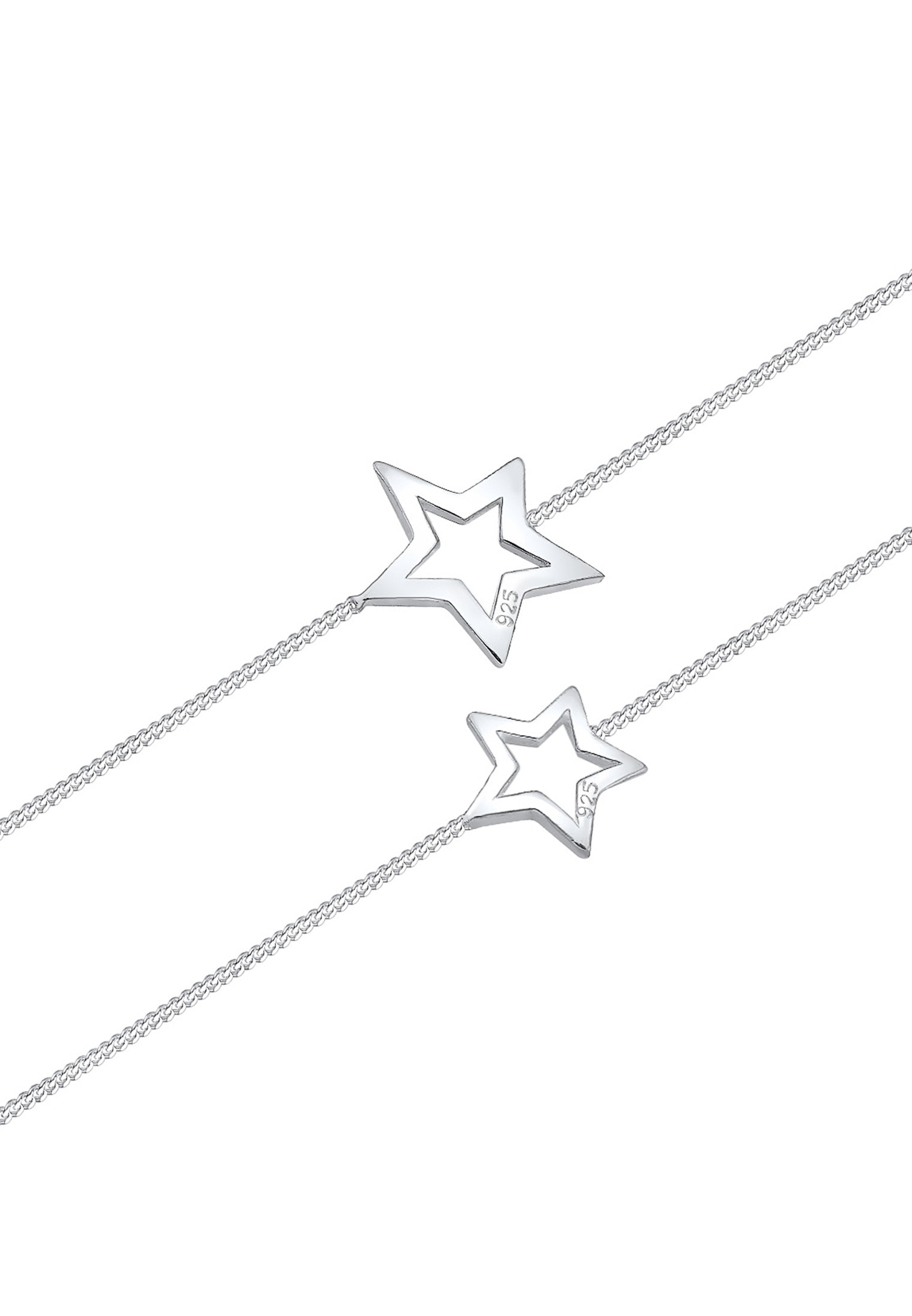 Elli Armketten Set »Armband Set Mutter Kind Sterne Astro Cut Out 925 Silber«