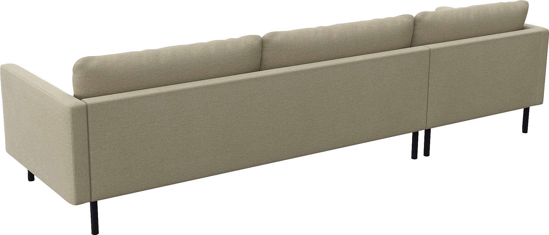 FLEXLUX Ecksofa »Bolzano, elegant und bequem, L-Form« Sitzaufbau mit Kaltschaum & Stahl-Wellen, loose Sitz -& Rückenkissen