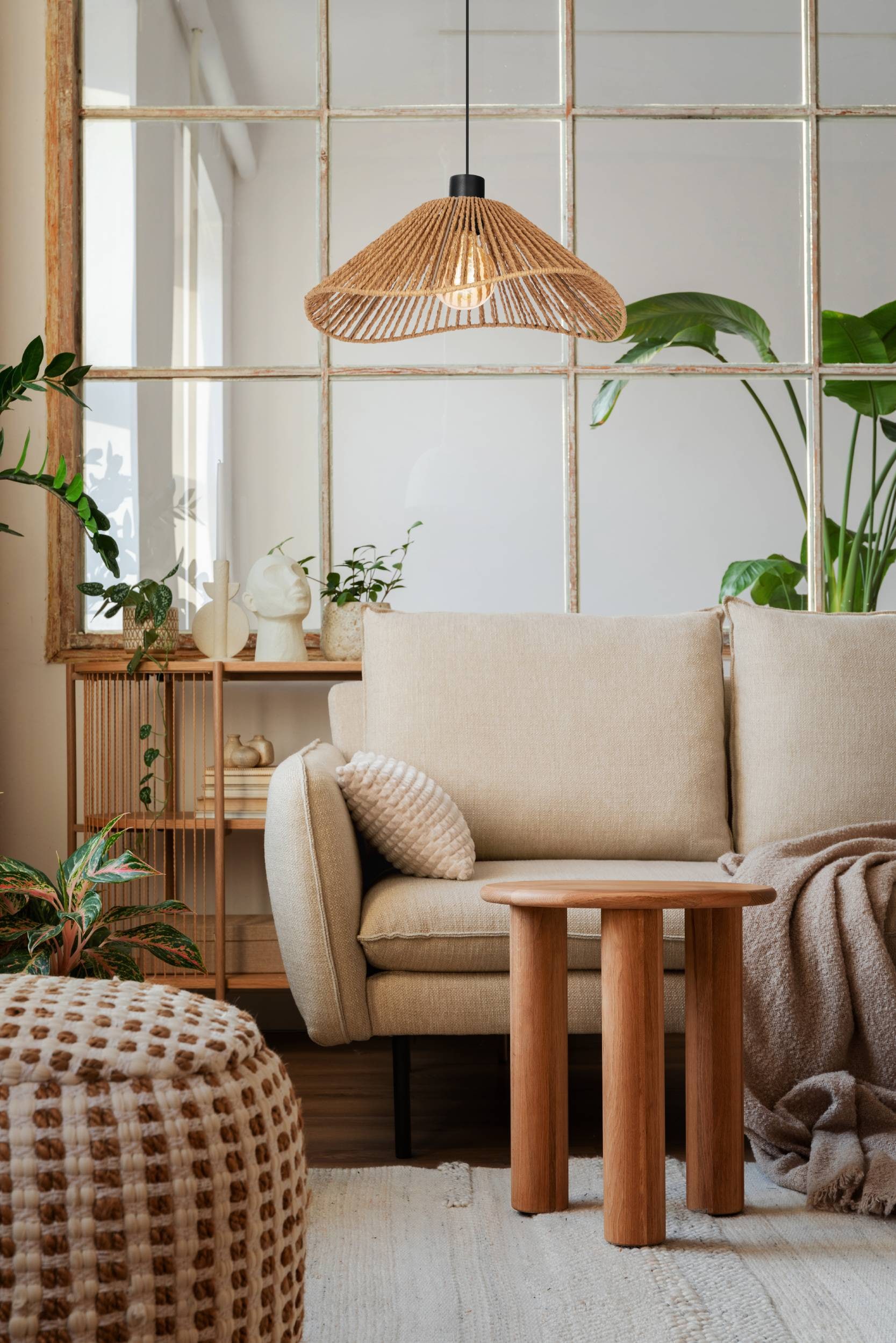 EGLO Hängeleuchte »Lavister Pendelleuchte, Hängelampe, Japan-Stil, Metall und Papier« E27 1 Stk. Hängeleuchte - H110 x Ø39 cm - schwarz - 1X60W exkl.