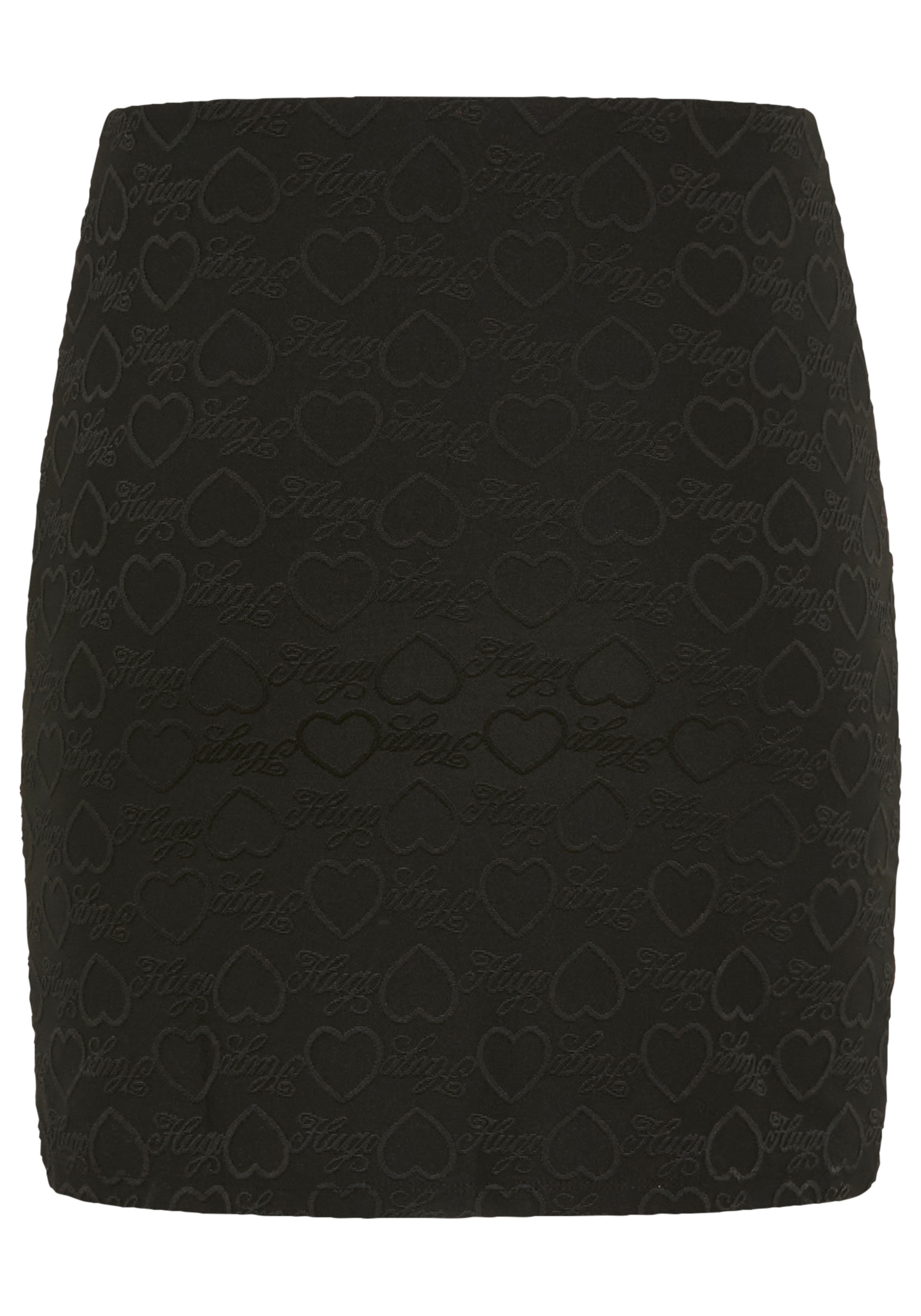 HUGO Blue Minirock »Nappley« mit Herz-Logo-Jacquard
