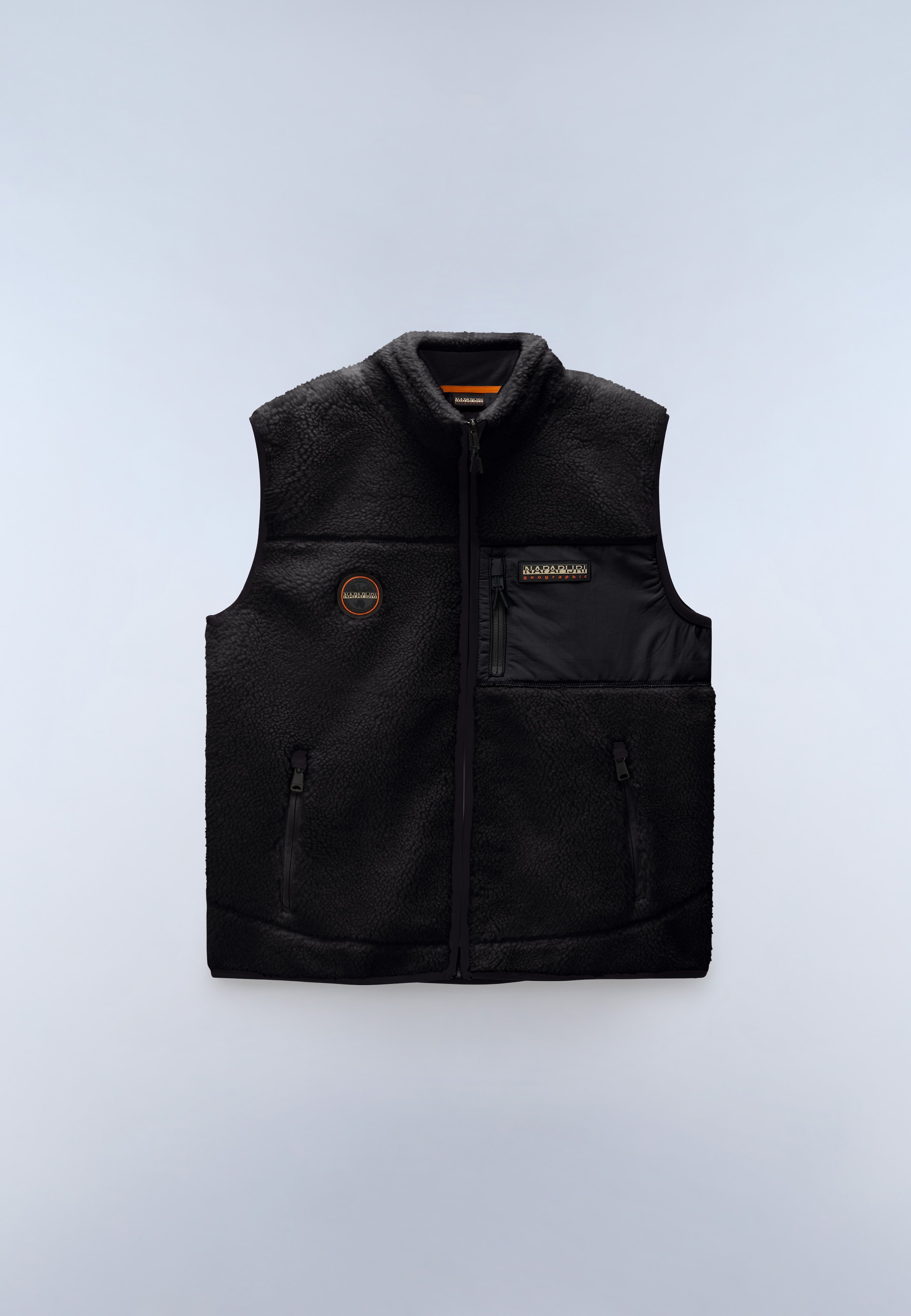 Napapijri Fleeceweste »YUPIK V 2 BLACK BEAUTY« sportlicher Stil, aus Polyester, ärmelloses Design