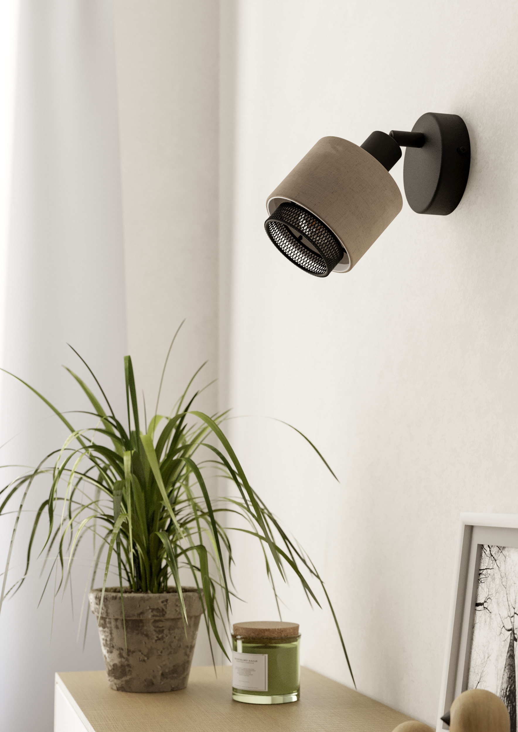 EGLO Deckenspot »ROSLEY Spotlampe - Stahl - E14 - 1X40W - IP20« E14 1 Stk. Wandlampe, Wandleuchte, schwenkbarer Strahler, H11 x Ø9 x AL18,5 cm