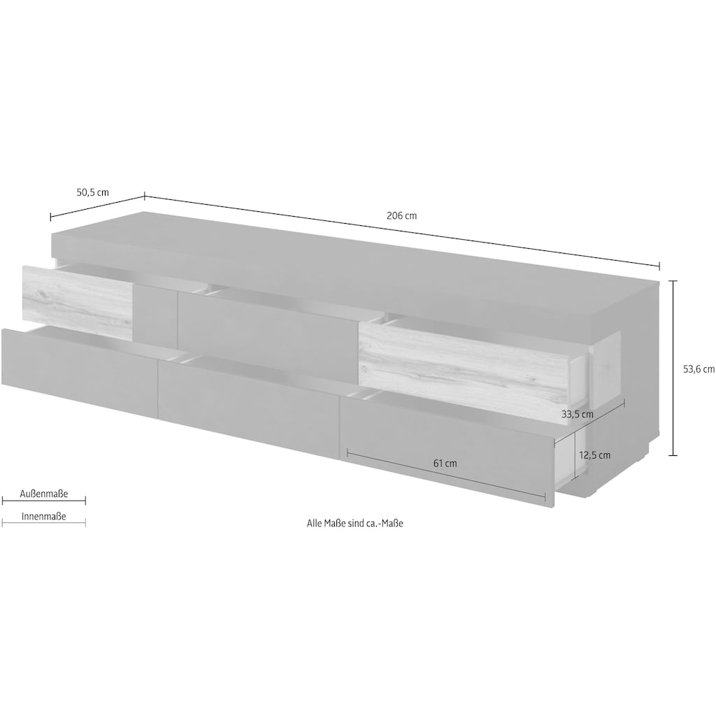 Helvetia Lowboard »SILKE«