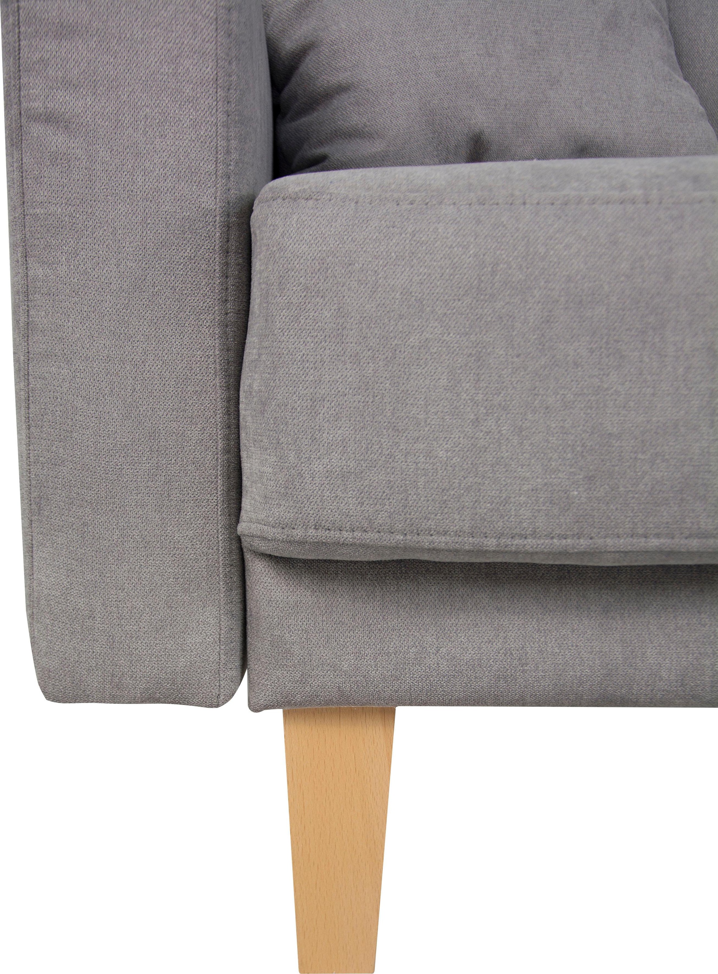 Home affaire Ecksofa »TRIPLO optionale Schlafsofa mit Bettkasten, Maße B/T/H: 234/164/89 cm«, L-Form wahlweise mit Bettfunktion - Liegefläche 132x210 cm