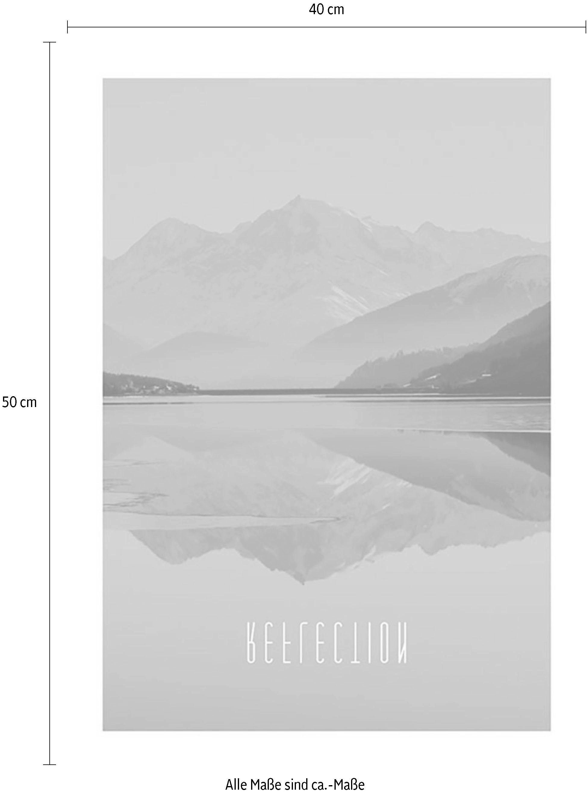 Komar Bild »Word Lake Reflection Sand«, Natur, (1 St.), Wandbild zur Dekoration - ohne Rahmen