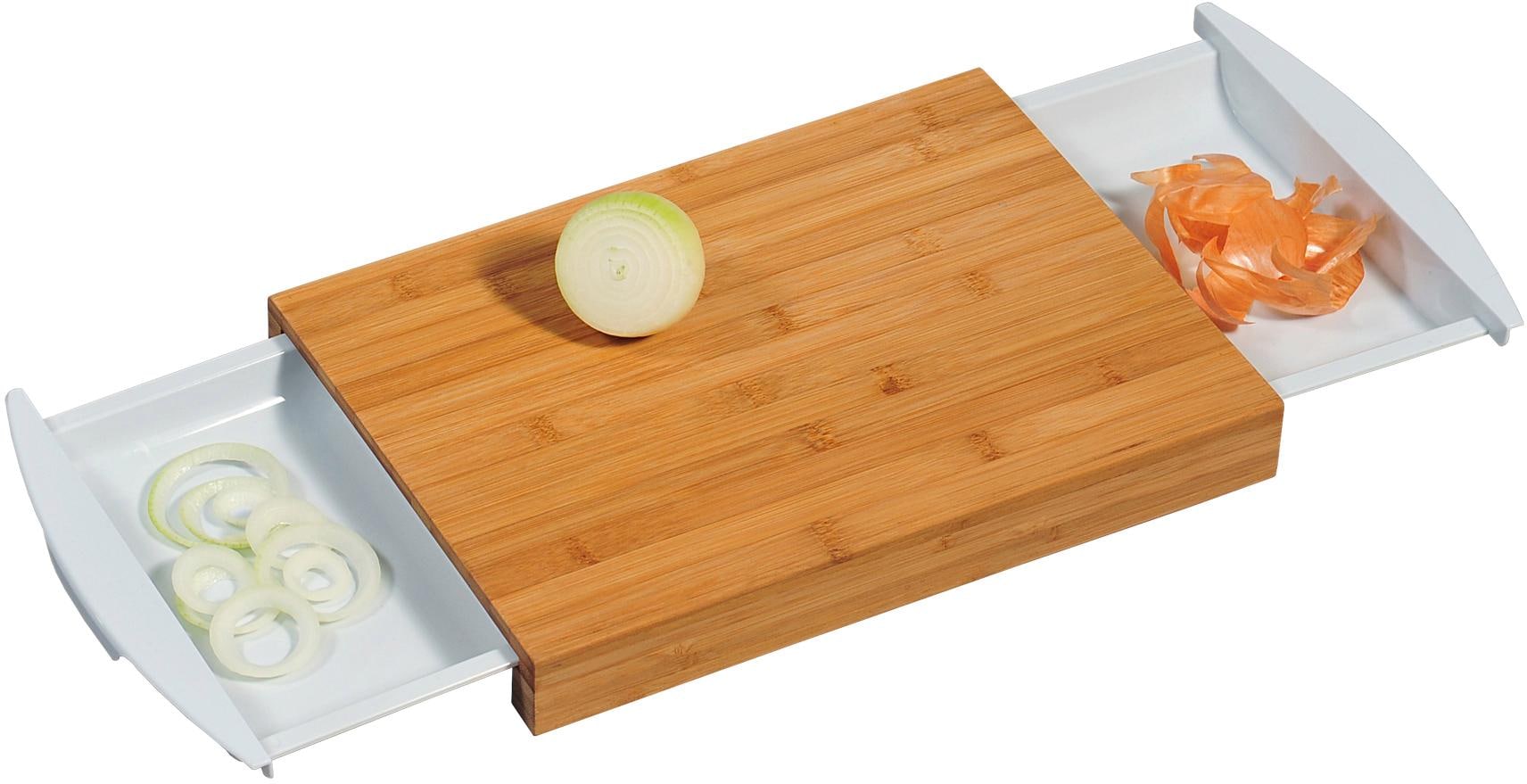 KESPER® Schneidebrett, mit 2 Auffangschalen