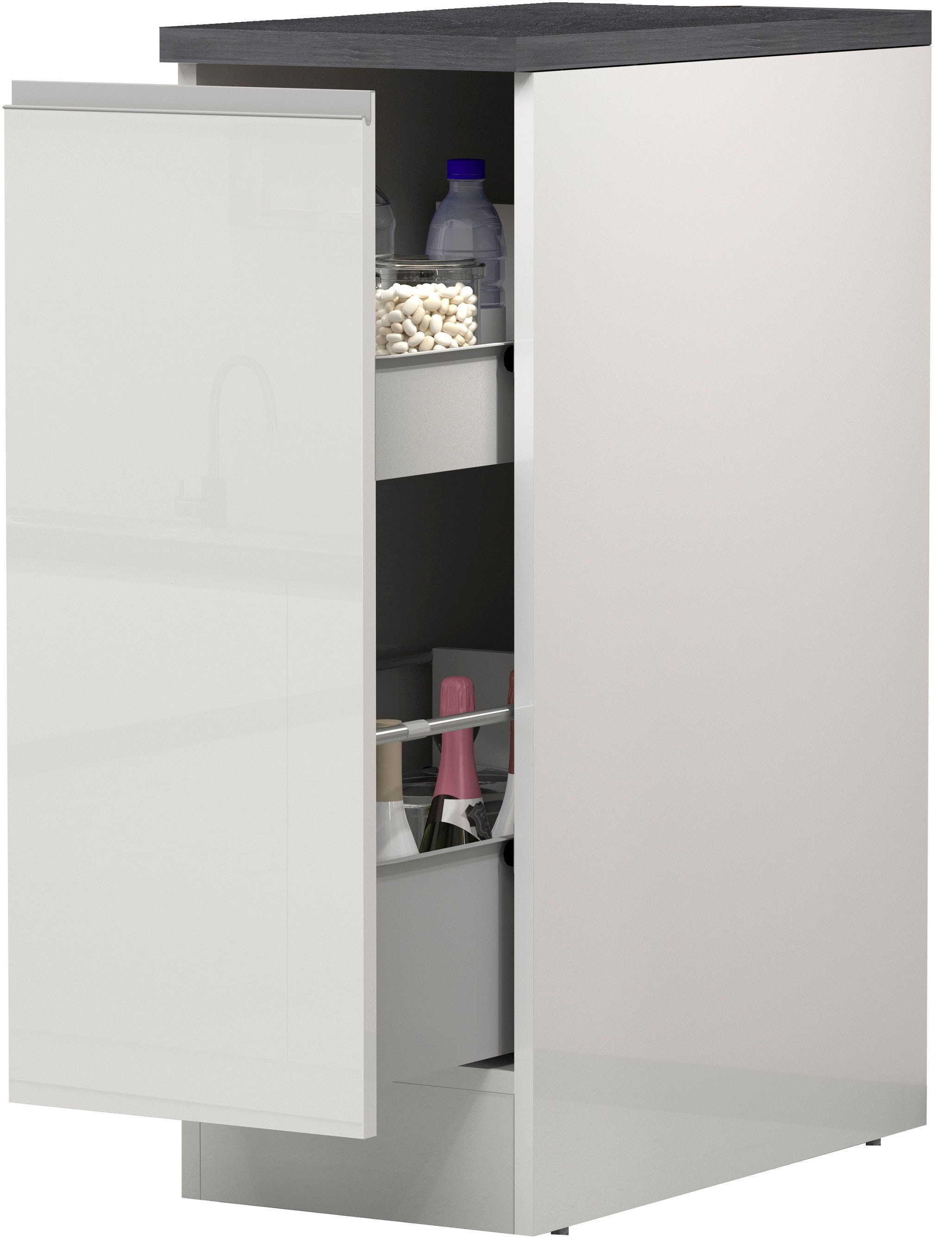 KOCHSTATION Apothekerschrank »KS-Sole,Apothekerkommode«, Breite/Höhe 30/85 cm, Anbau-und Unterbau möglich