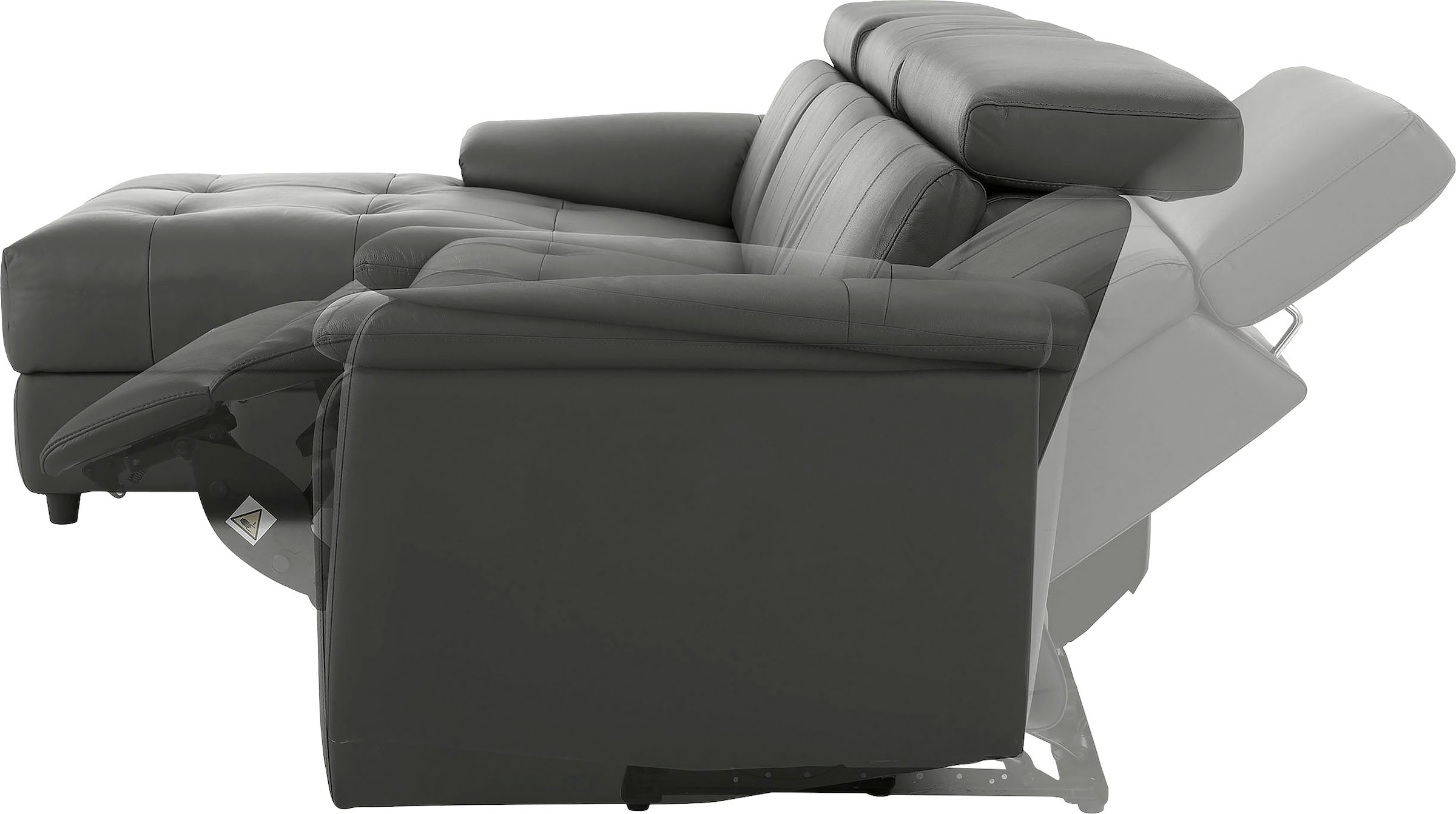 Home affaire Ecksofa »Binado, L-Form,« mit manueller oder elektrischer Relaxfunktion mit USB-Anschluss