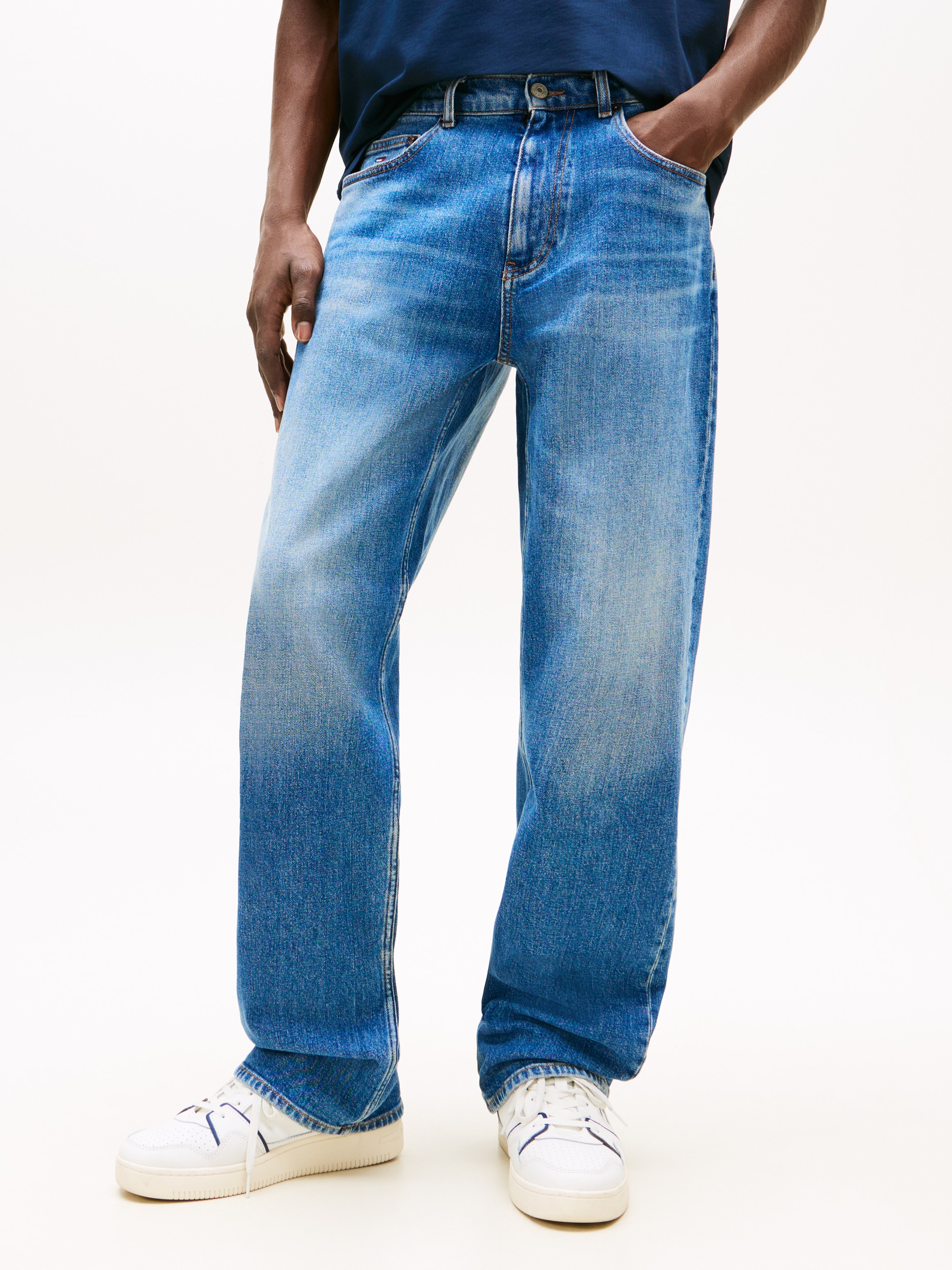 Tommy Jeans Loose-fit-Jeans »Jamie Loose Straight« in blauer Waschung