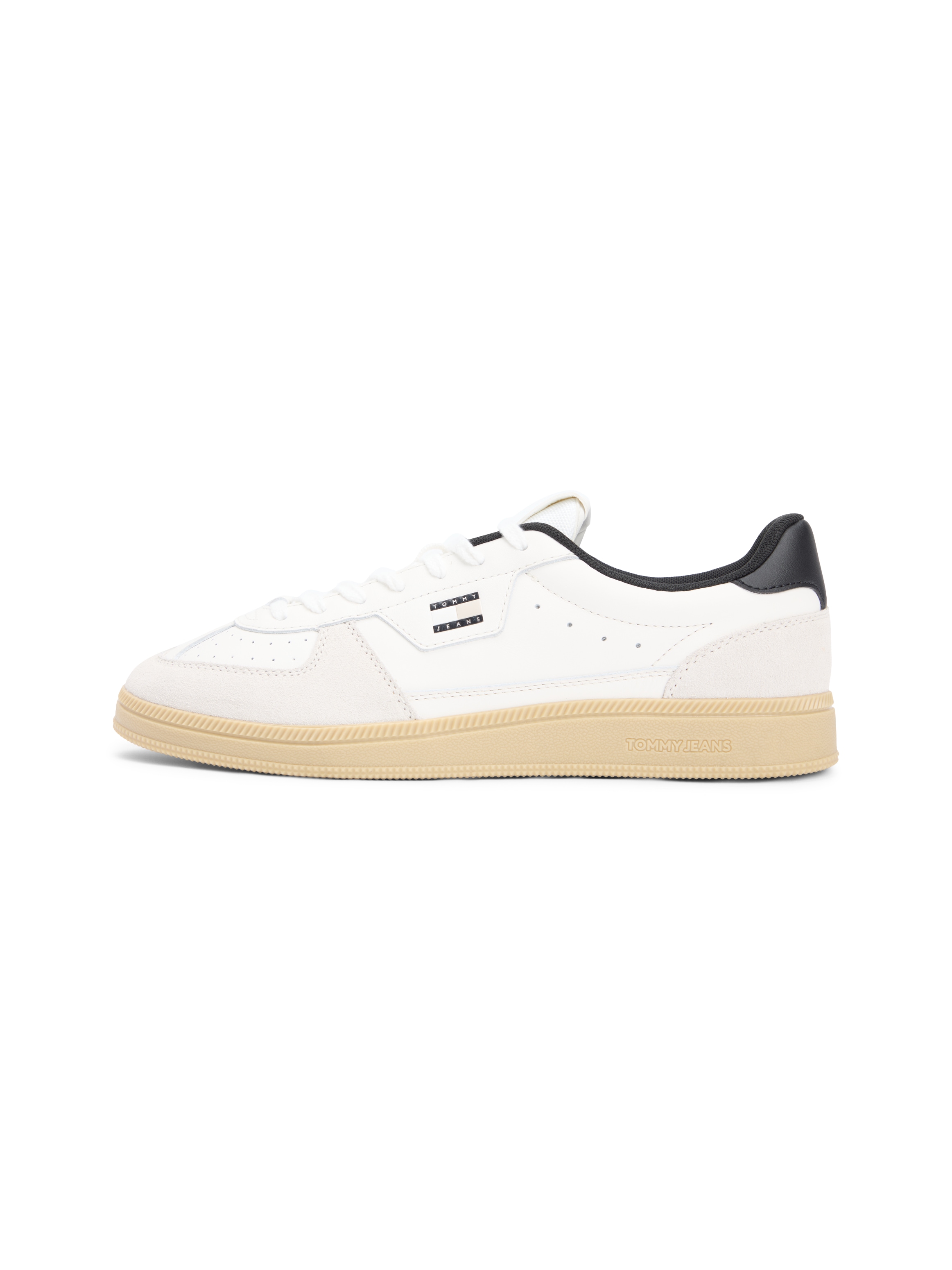 Tommy Jeans Sneaker »THE GREENWICH EDGE M LEATHER«  Freizeitschuh, Halbschuh, Schnürschuh mit Lochmuster