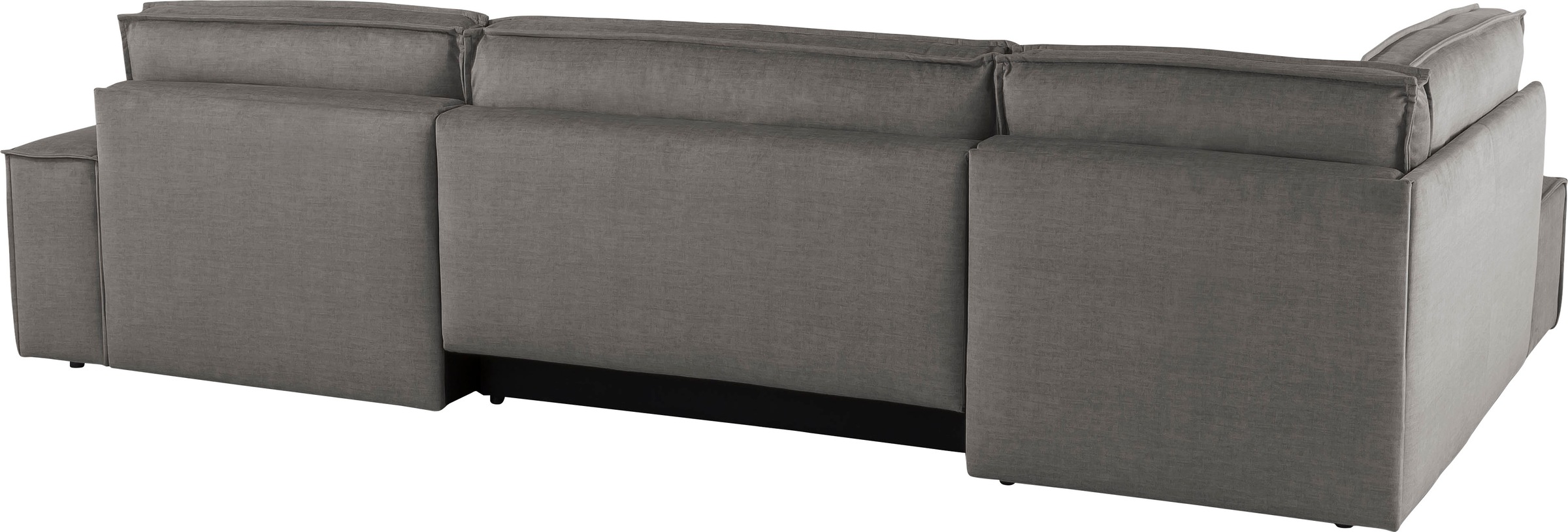 Home affaire Wohnlandschaft »SHERWOOD 329 cm, U-Form, Schlafsofa,«, Schlaffunktion m. Bettkasten (194x139 cm), Cord, Vintage, Samtvelours