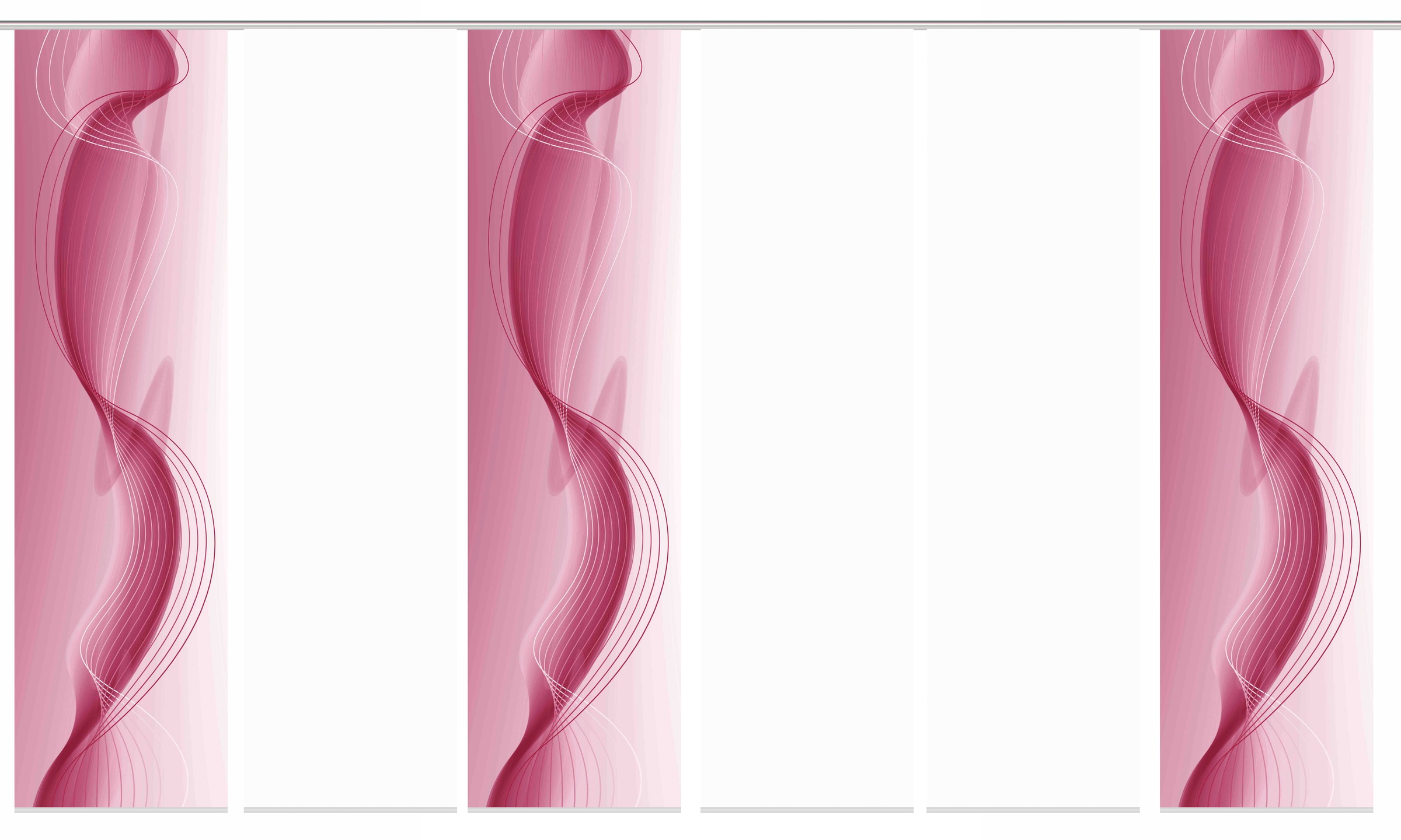 HOME WOHNIDEEN Schiebegardine »FILIZ 6er SET« Paneelwagen 6 Stk. tlg. Schiebevorhang Digidruck 6er Set FILIZ