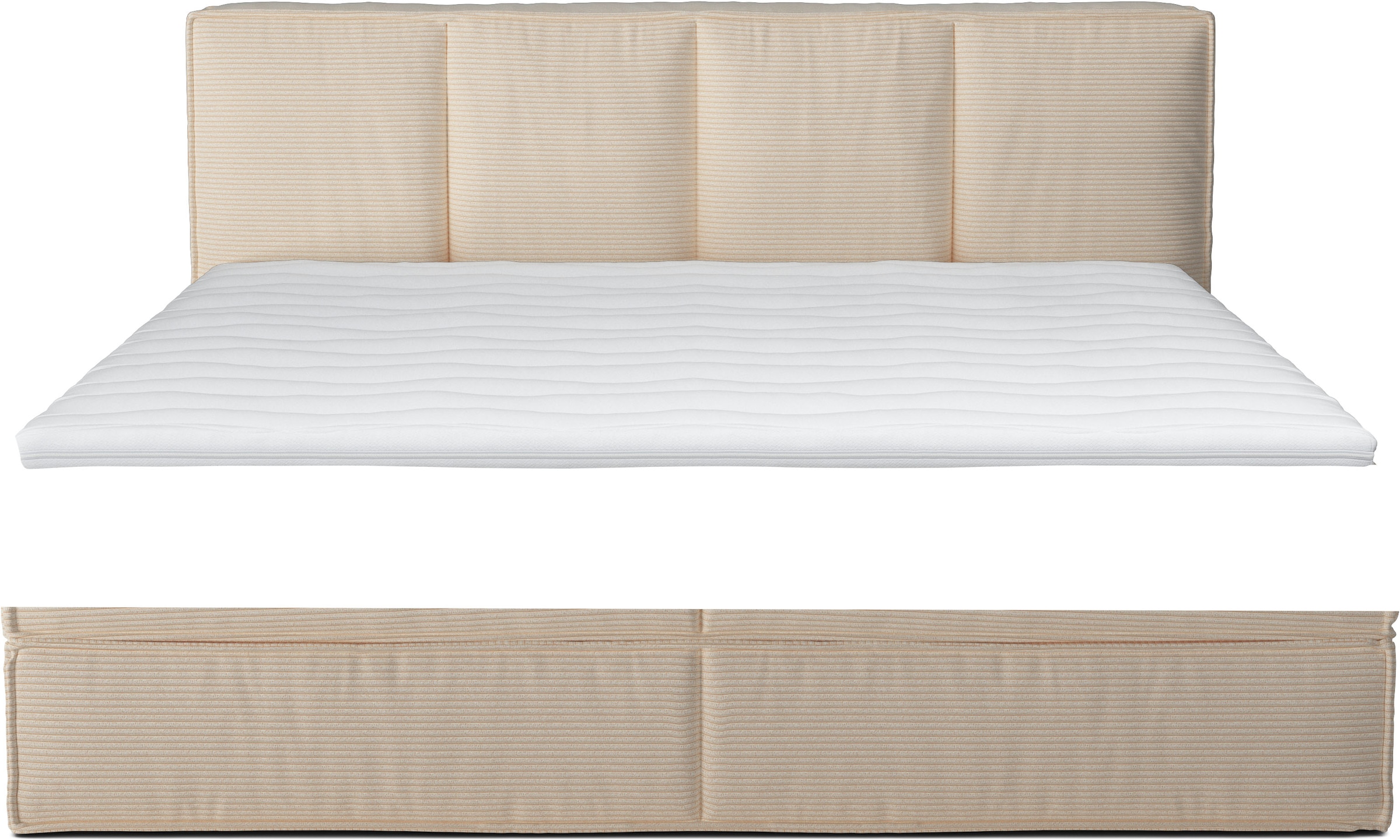 Home affaire Boxspringbett »Sacy«, Boxbett inkl. Topper, 2 Matratzen, Härtegrade H2, H3 und H4 wählbar