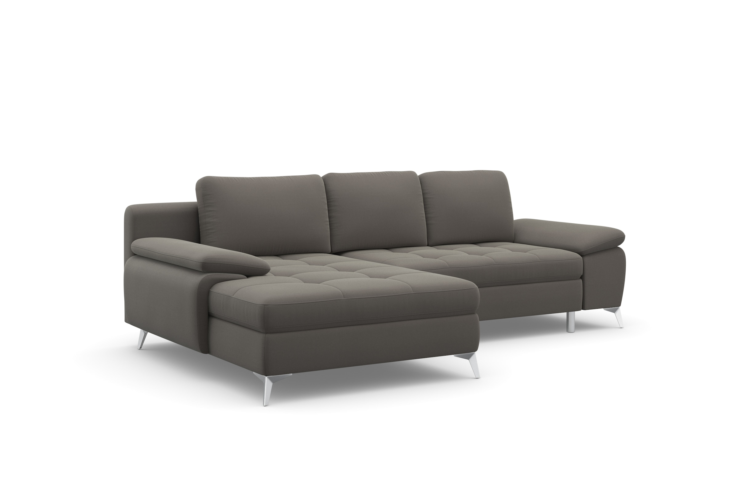 sit&more Ecksofa »Latigo L-Form«, mit Recamiere, wahlweise mit Bettfunktion und Bettkasten