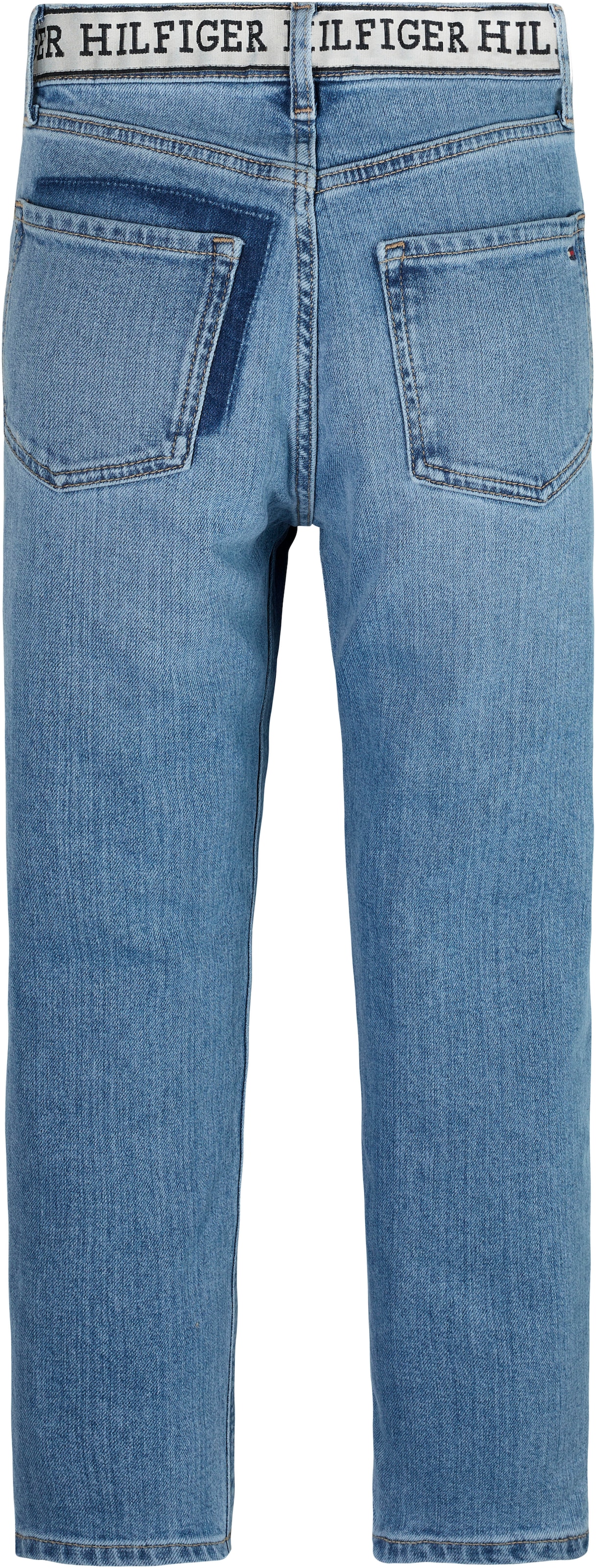Tommy Hilfiger Straight-Jeans »ARCHIVE RECONSTRUCTED MID WASH«, mit Logoschriftzug am Bund