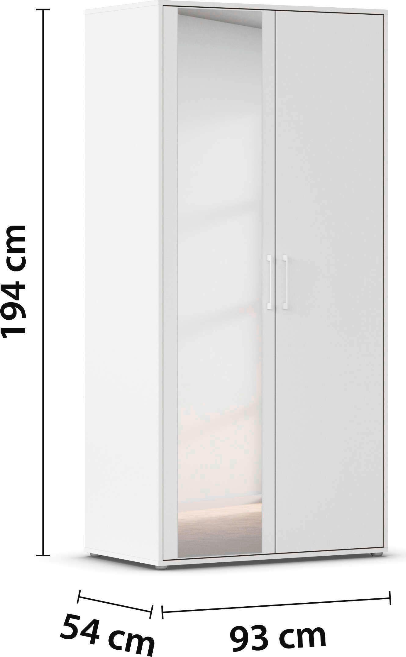 INOSIGN BY RAUCH Kleiderschrank »Schrank Garderobe Schlafzimmer Stauraum PAULLY TOPSELLER Wäscheschrank«, (mit 3 unterschiedlichen Griff-Varianten), OTTOS CHOICE 3 Griffvarianten MADE IN GERMANY