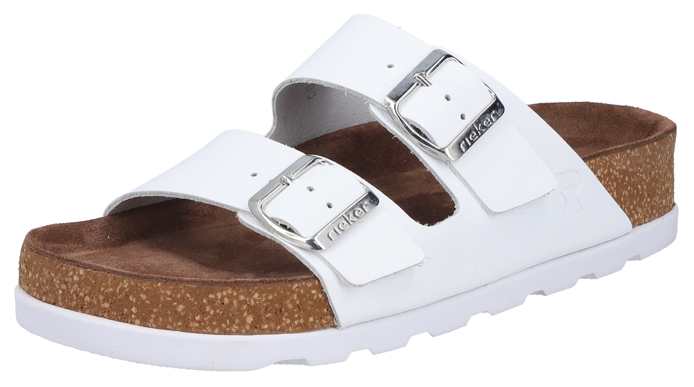 Rieker Pantolette  Hausschuh, Sommerschuh, Strandschuh, Zweischnaller mit Softfußbett