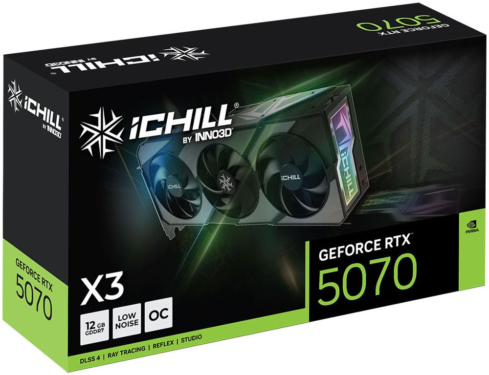 Inno3D Grafikkarte »iChill GeForce RTX 5070 X3 12 GB« 12 GB GDDR7