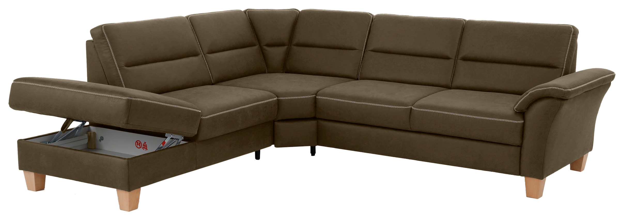 Home affaire Ecksofa »Soleo L-Form«, komfortabel durch Trapezecke mit Relaxfunktion, auch mit Bettfunktion