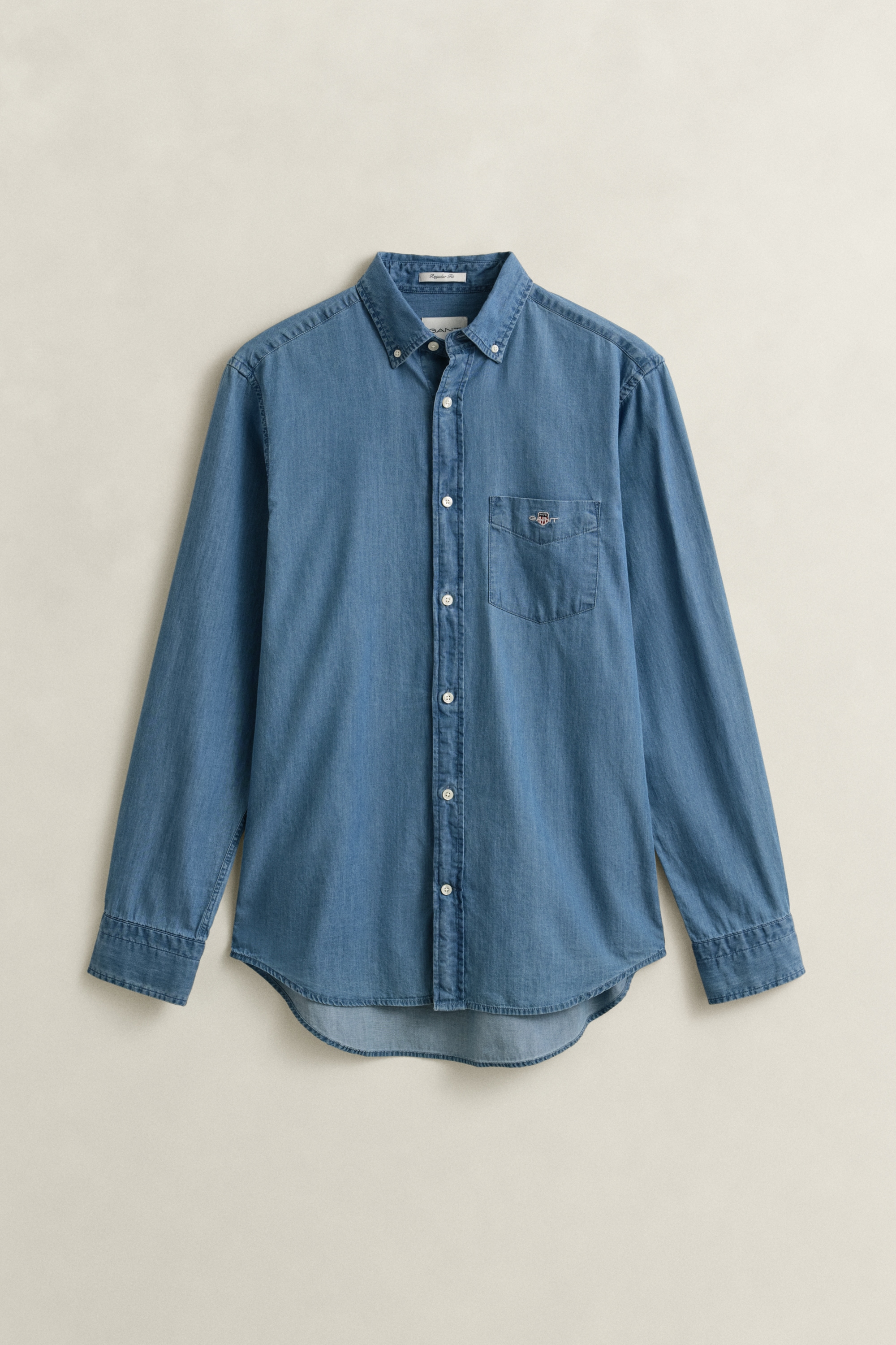 Gant Langarmhemd »Regular Fit Denimhemd Jeanshemd pflegeleicht«