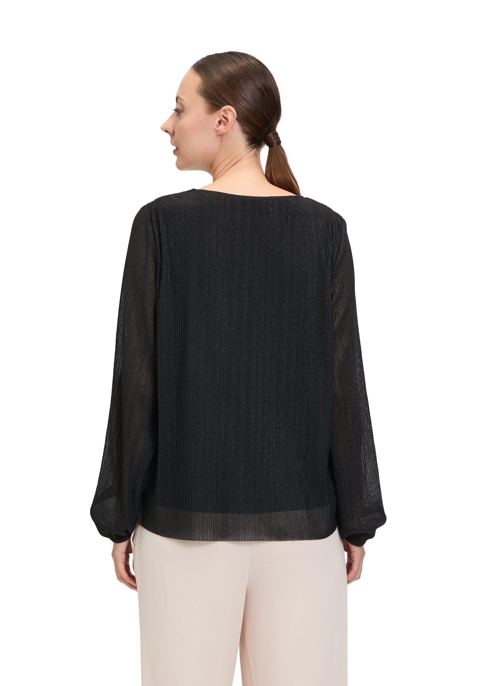 Betty&Co Langarmshirt »Blusenshirt mit Lurexfaden«