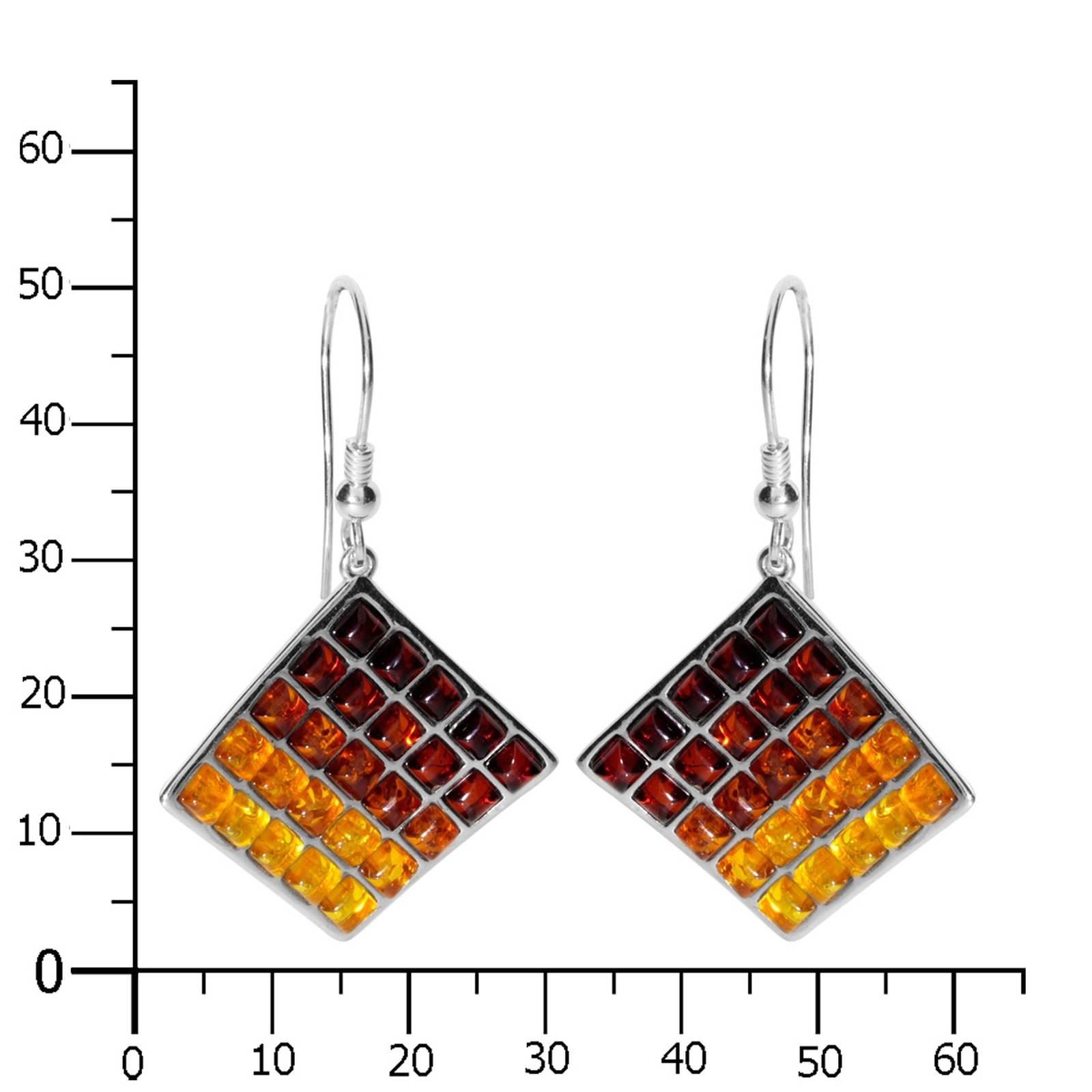 OSTSEE-SCHMUCK Paar Ohrhänger »- Jeanette - Silber 925/000 - Bernstein«