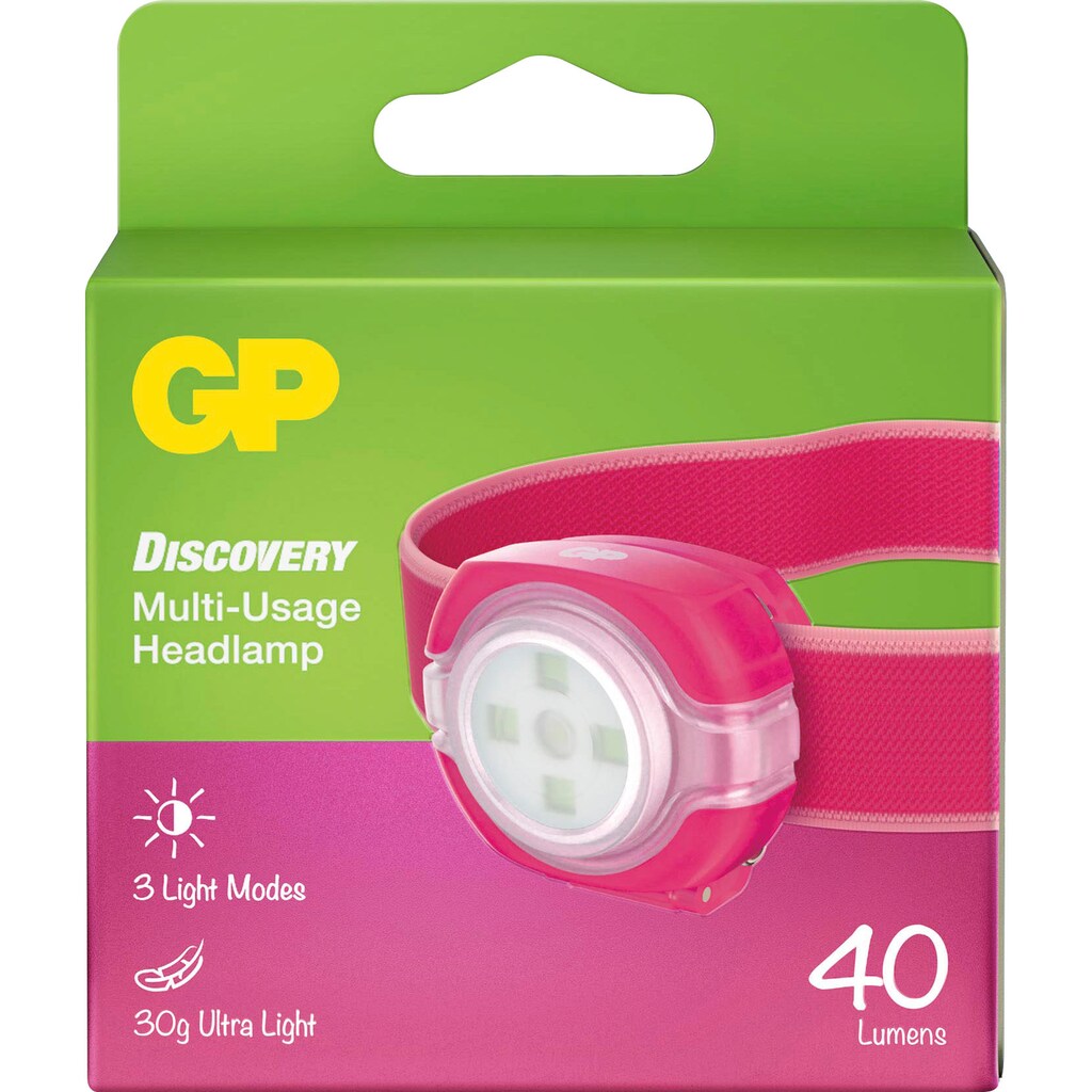 Stirnlampe »GP Discovery CH31, LED Kids Stirnleuchte«