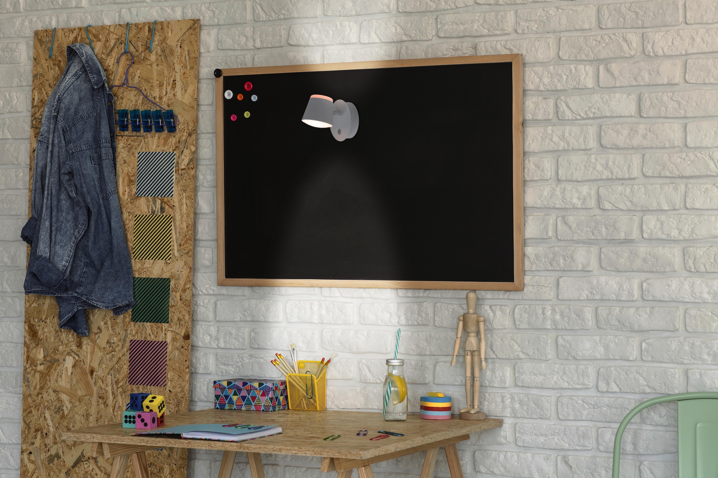 näve LED Wandleuchte »Tondo« LED-Modul 1 Stk. Warmweiß magnetisch, Akku Aufladung per USB-C Kabel, dimmbar per touch, Memory