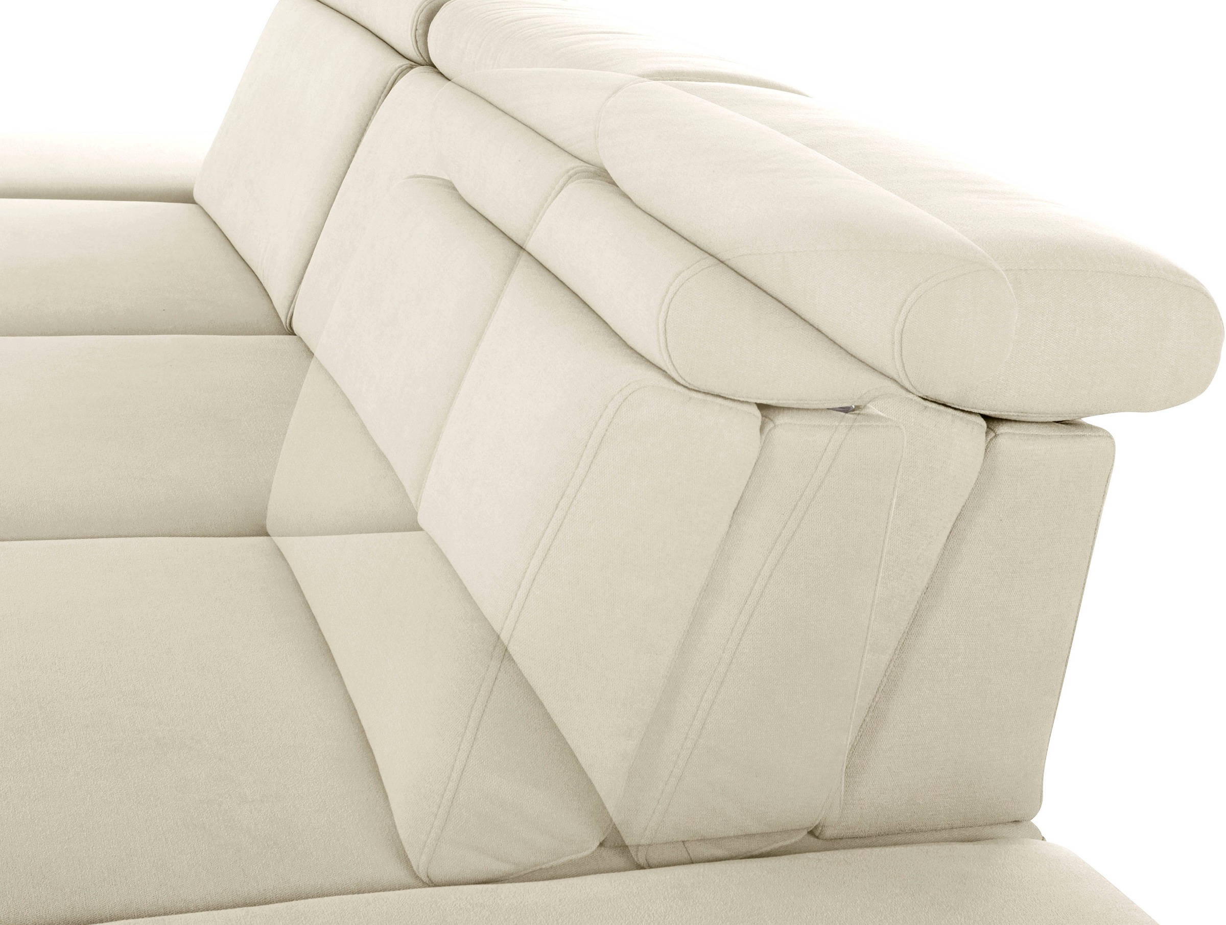 sit&more Ecksofa »Brisbane L-Form« Fußhöhe 15 cm, inklusive Sitztiefen-, Armteil- und Kopfteilverstellung