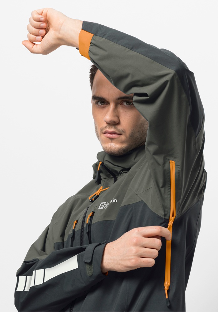 Jack Wolfskin Fahrradjacke »MOROBBIA 3L JKT M«, mit Kapuze