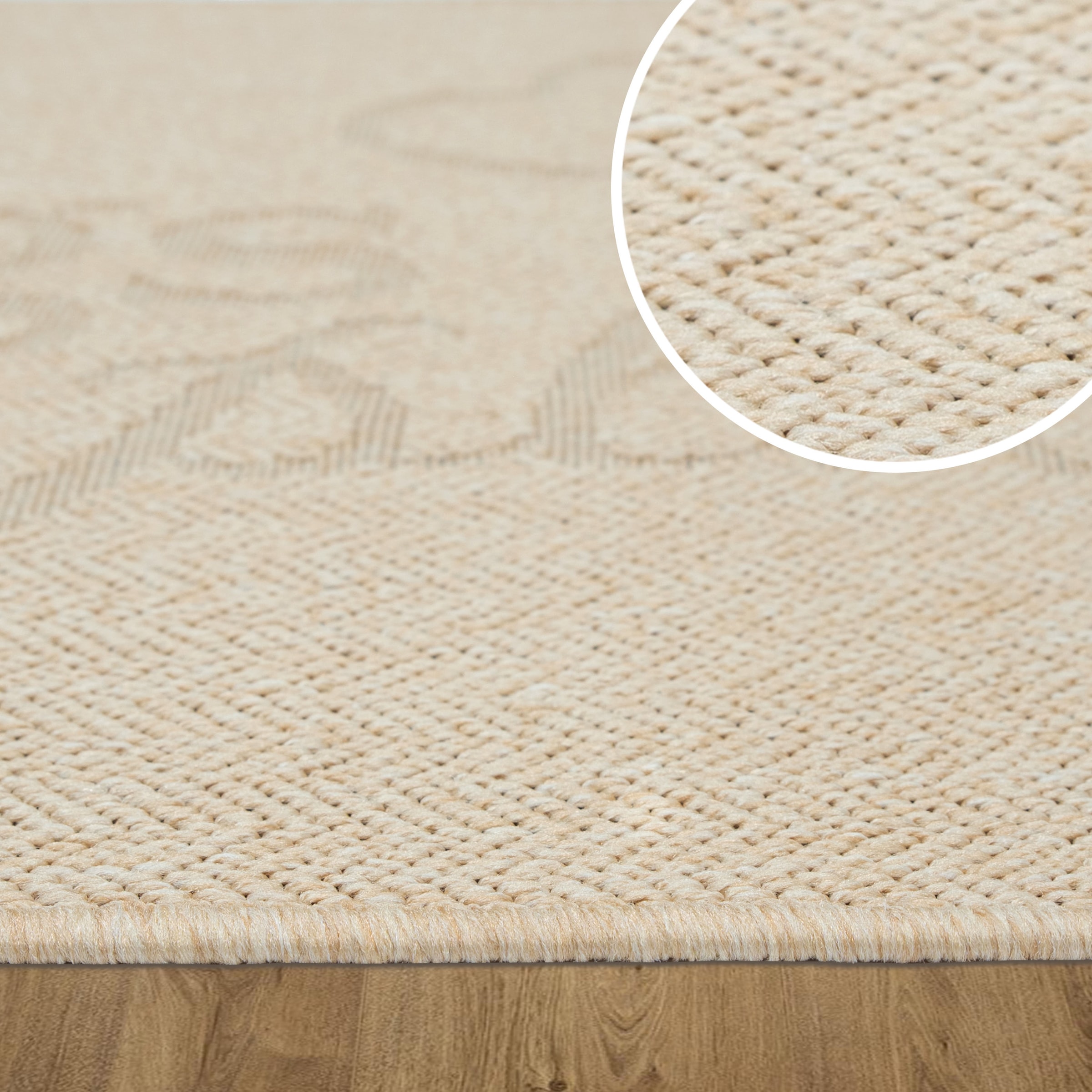 OTTO home Läufer »Lieblingsplatz, mit Schriftzug, In- und Outdoor geeignet« rechteckig 5 mm Höhe Wetterfest, UV-beständig, Küchenläufer, Camping, Balkon