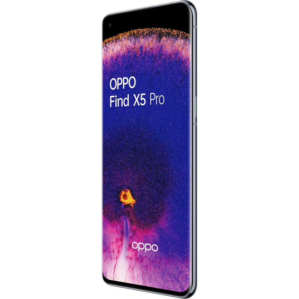 Oppo Smartphone »Find X5 Pro«, (17,02 cm/6,7 Zoll, 256 GB Speicherplatz, 50 MP Kamera), inkl. 80W Schnellladegerät, Schutzcase, USB-Adapter (Typ-A auf Typ-C)