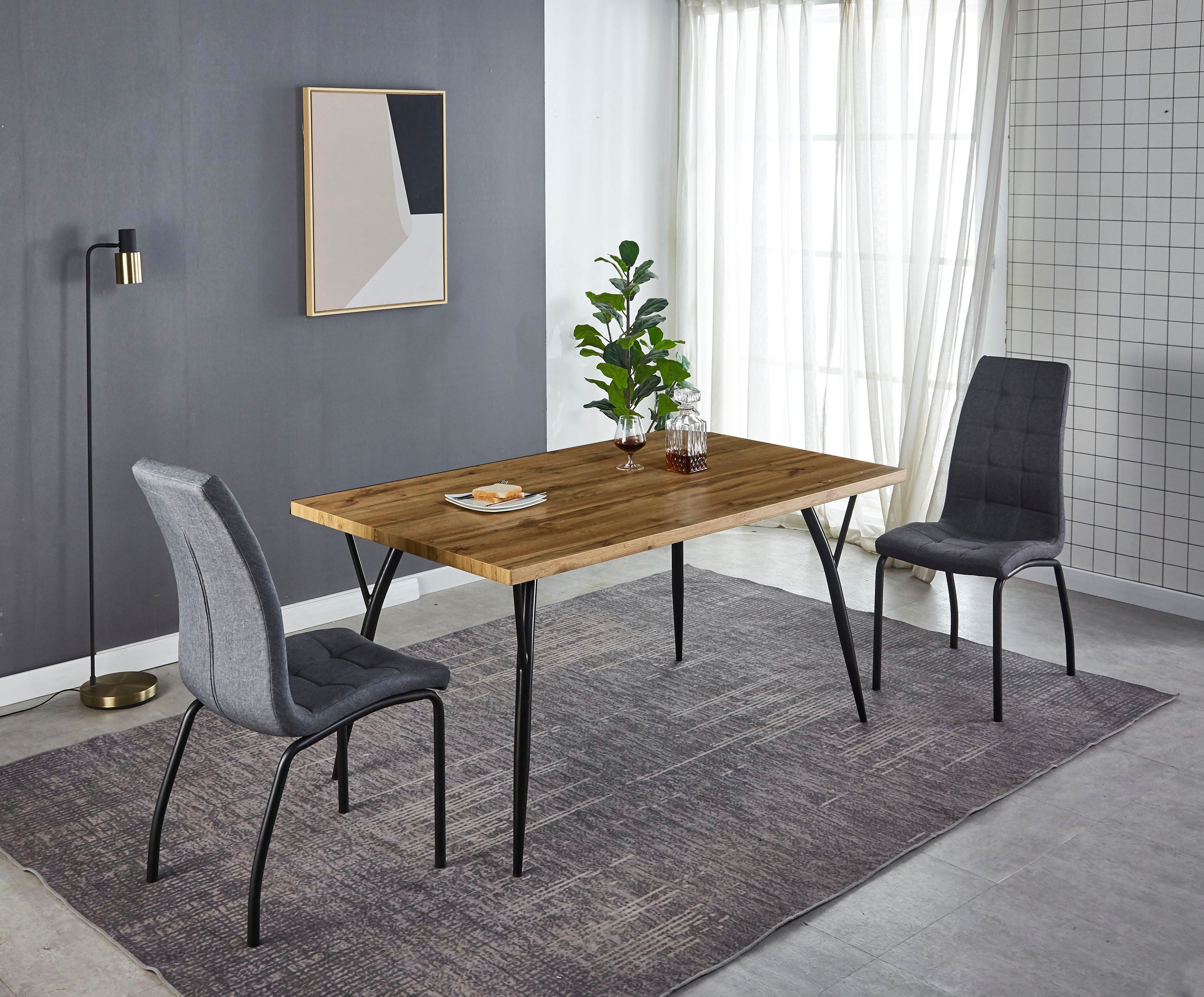 Home affaire Esstisch »Aage«, Eiche-Dekor, Breite 150 cm