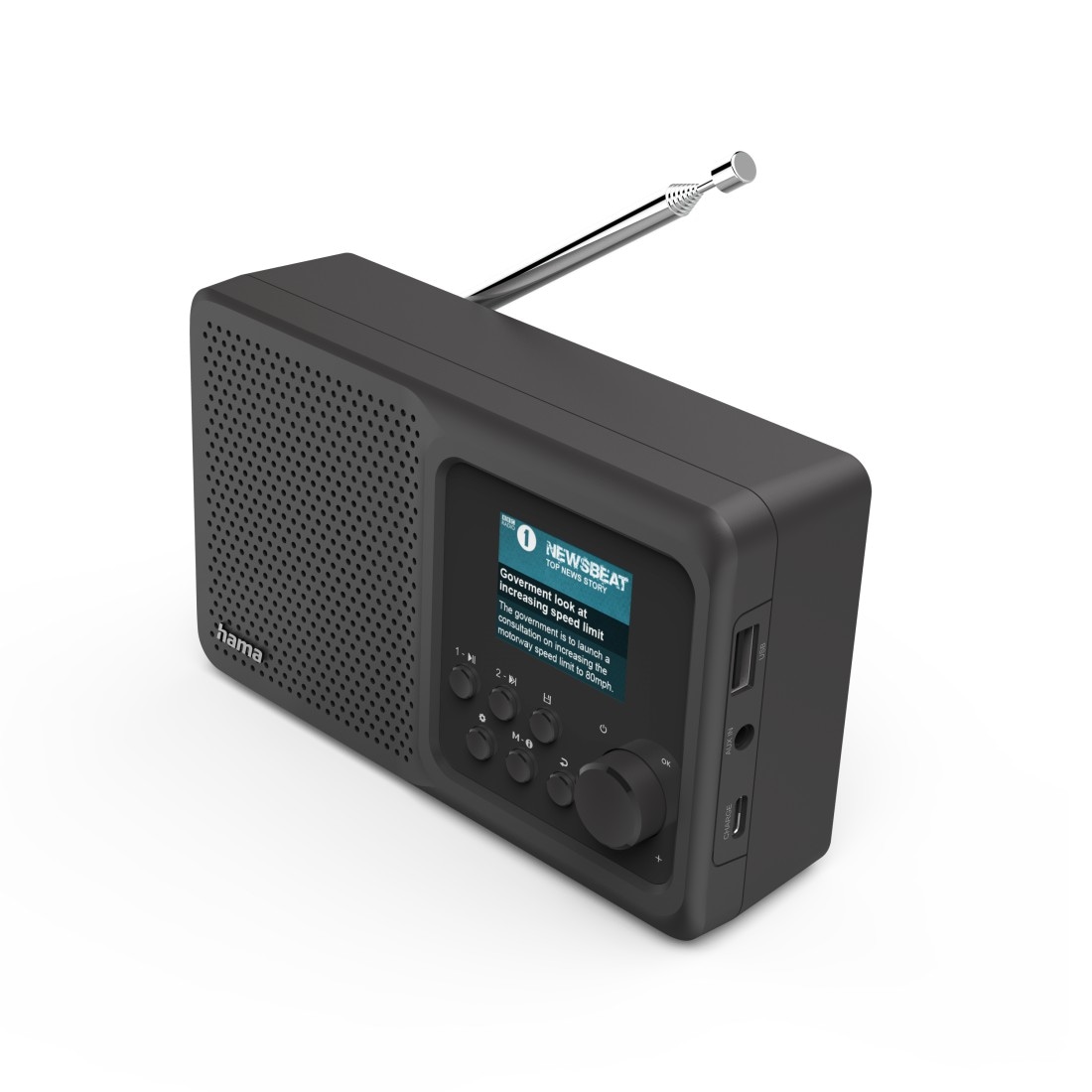 Hama Digitalradio (DAB+) »Digitalradio klein Digitalradio (Bluetooth, DAB+, (DAB+)-Internetradio) Garantie UNIVERSAL tragbar, AUX, XXL ➥ CD, Jahre USB, MP3, Akku)«, 3 (Bluetooth 