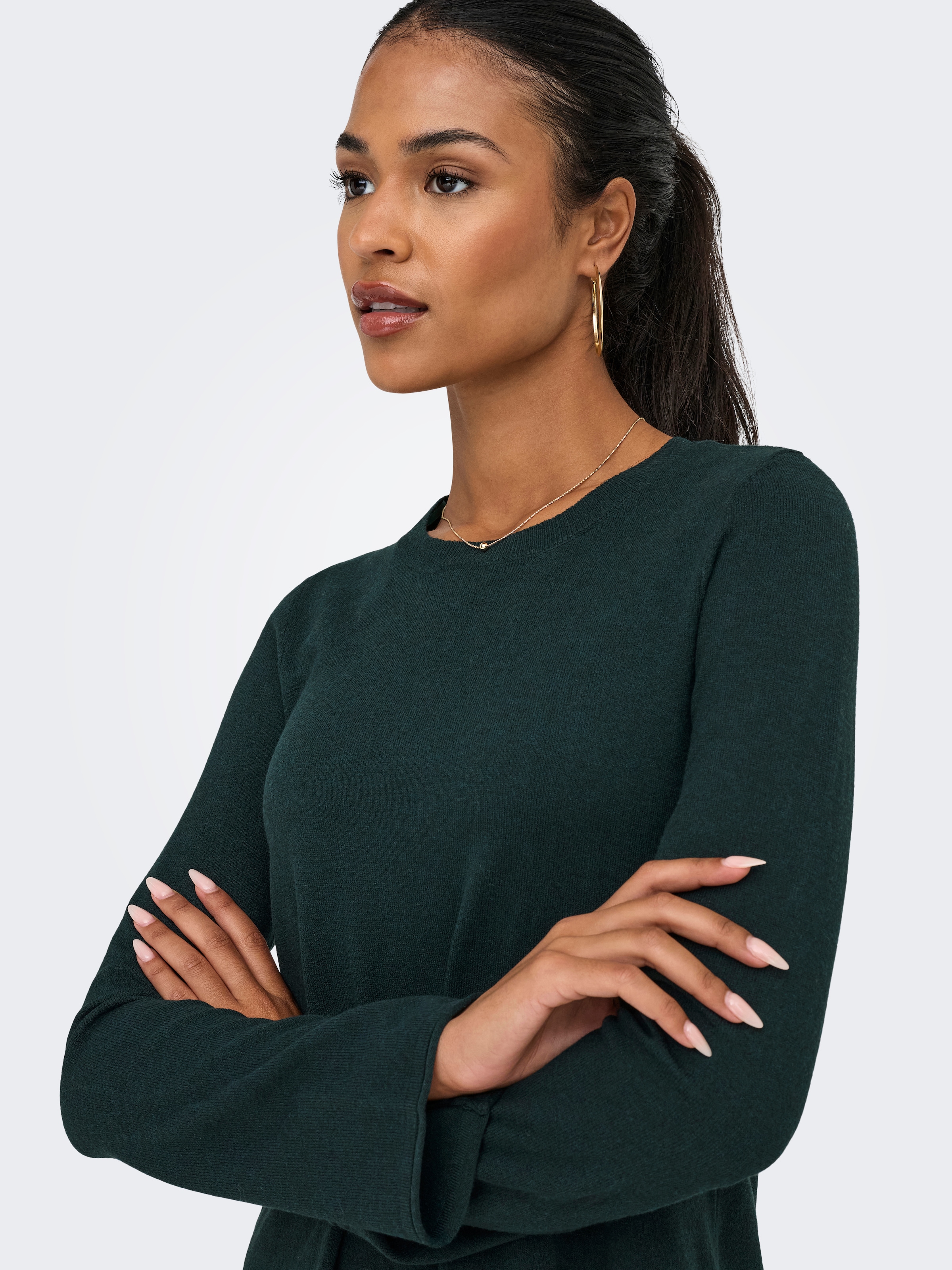 ONLY Midikleid »ONLAMALIO LIFE LS ONECK DRESS KNT« Sommerkleid