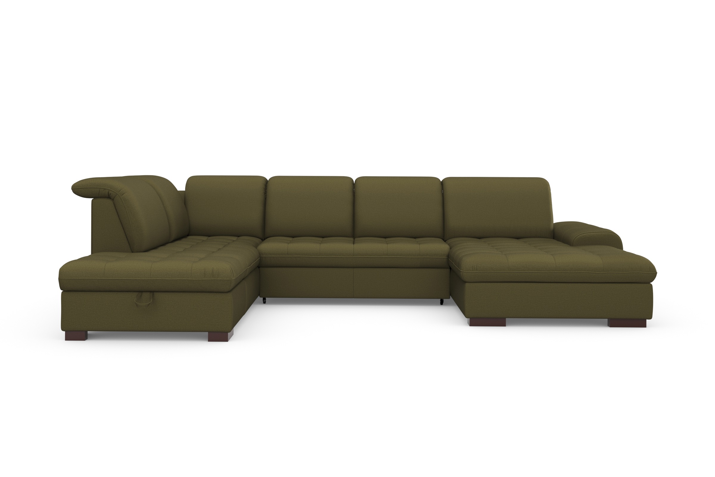 sit&more Wohnlandschaft »Luxor U-Form«, wahlweise mit Bettfunktion, Bettkasten und Kopfteilverstellung