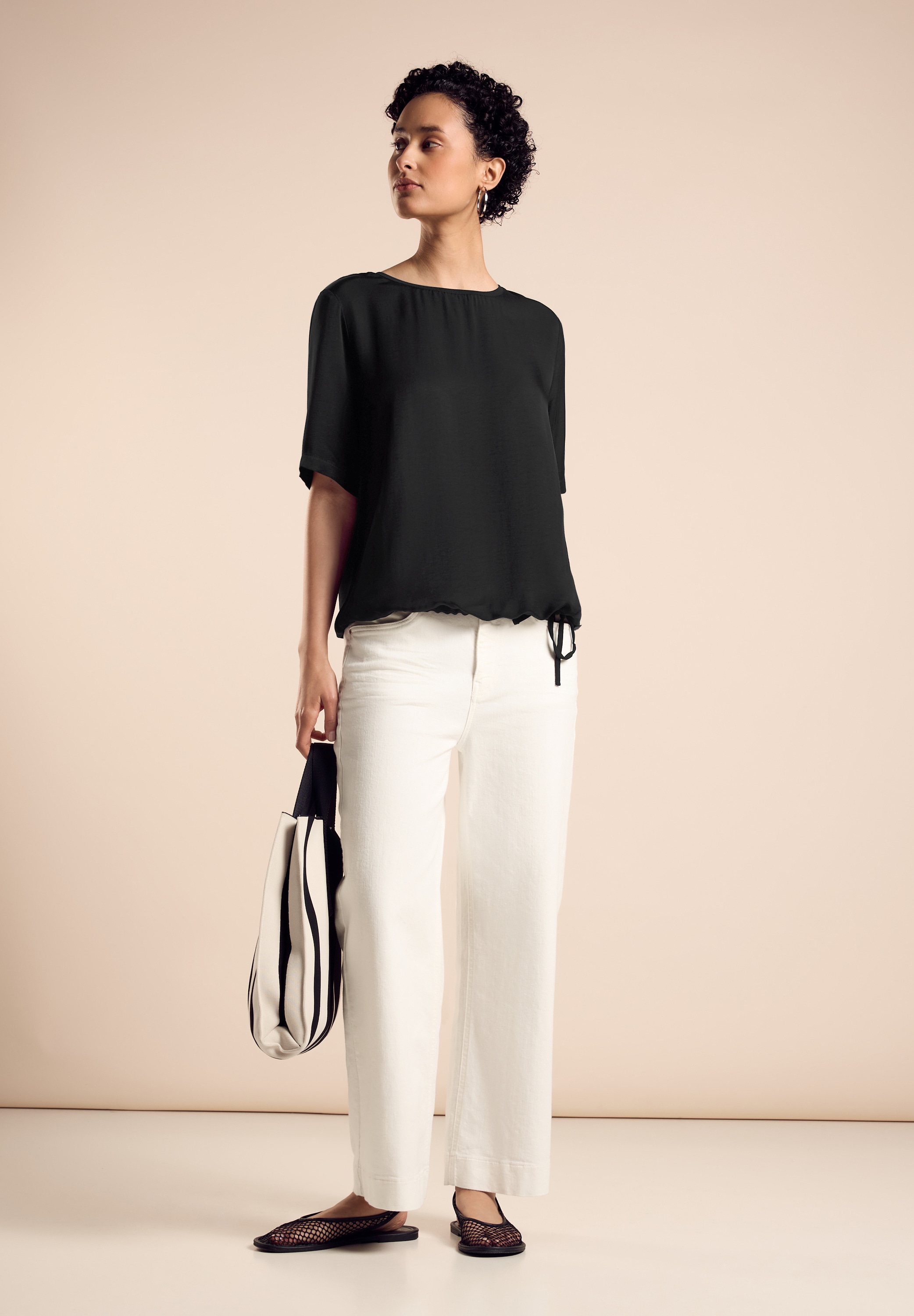 STREET ONE Shirtbluse, mit Tunnelzug