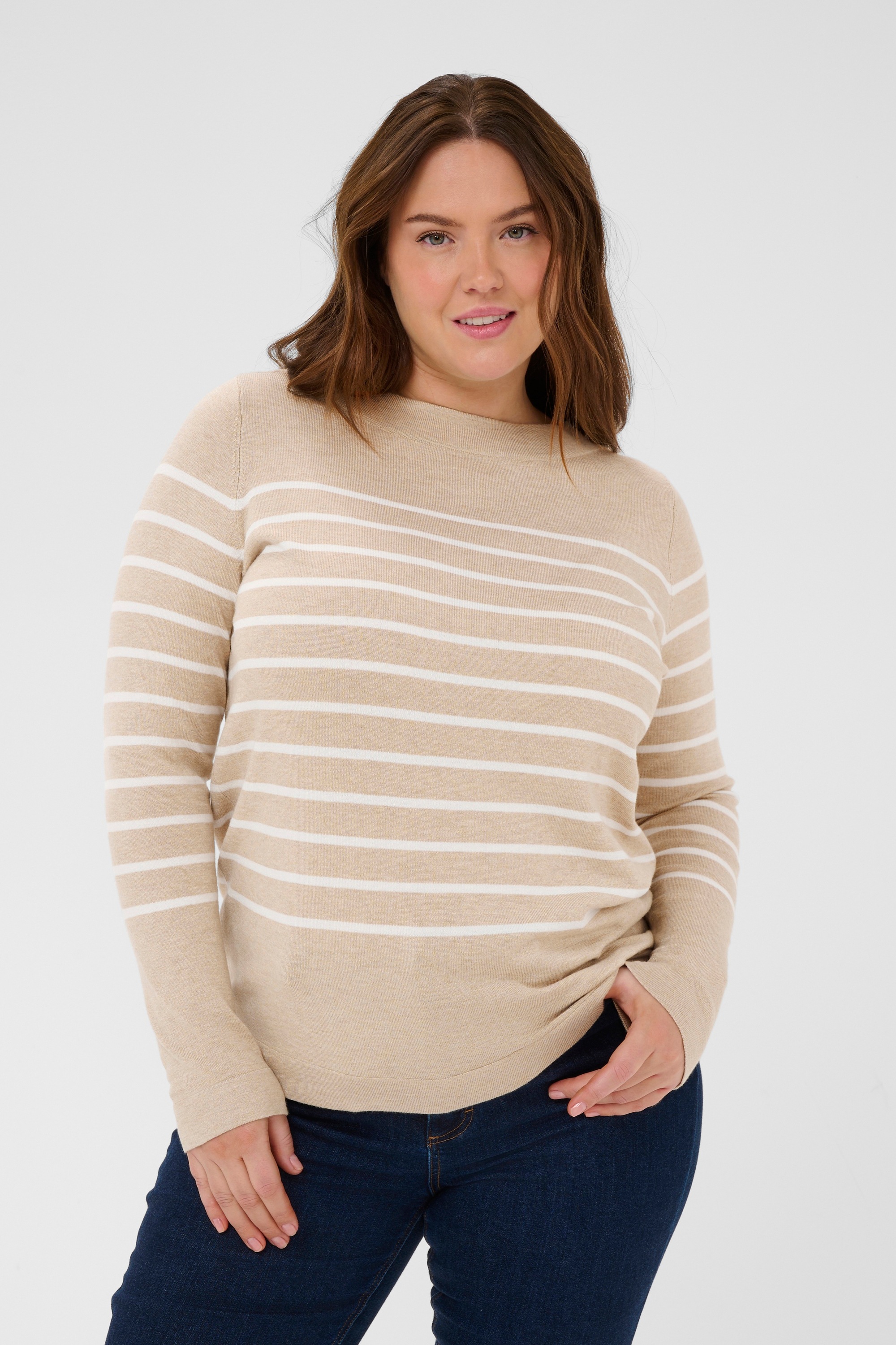 KAFFE Curve Strickpullover »Damen Strickpullover KClizzy«