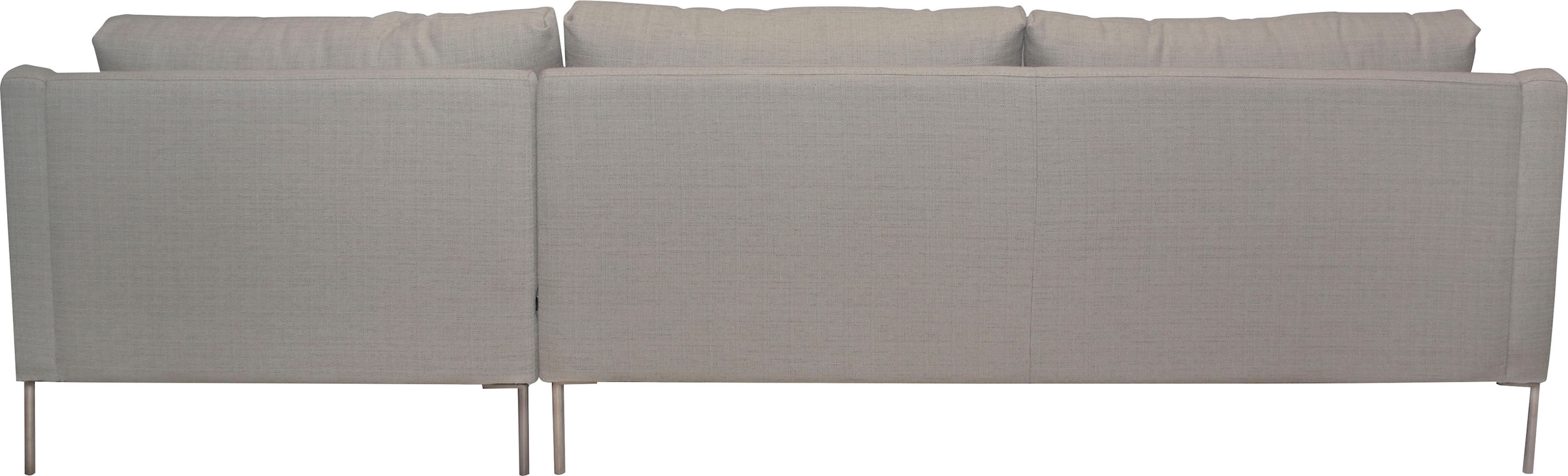 Leonique Ecksofa »Denver«, (2 St.), Ecksofa, L-Form rechts, Stoff beige, abwaschbar, ca. 269x158x44 cm