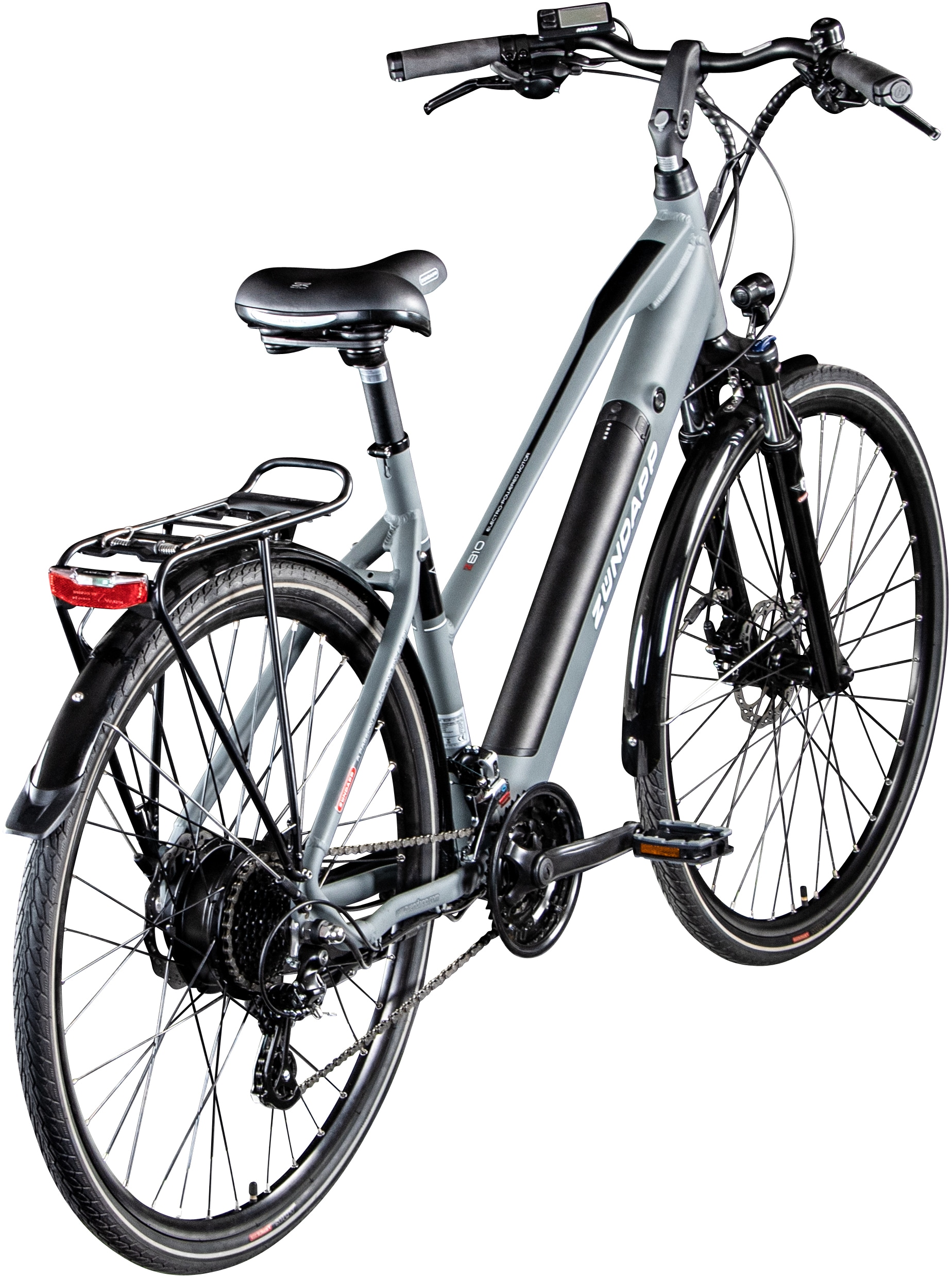 Zündapp E-Bike »Z810«, 24 Gang, Shimano, Altus RD-M310, Heckmotor 250 W, Pedelec, Elektrofahrrad für Damen